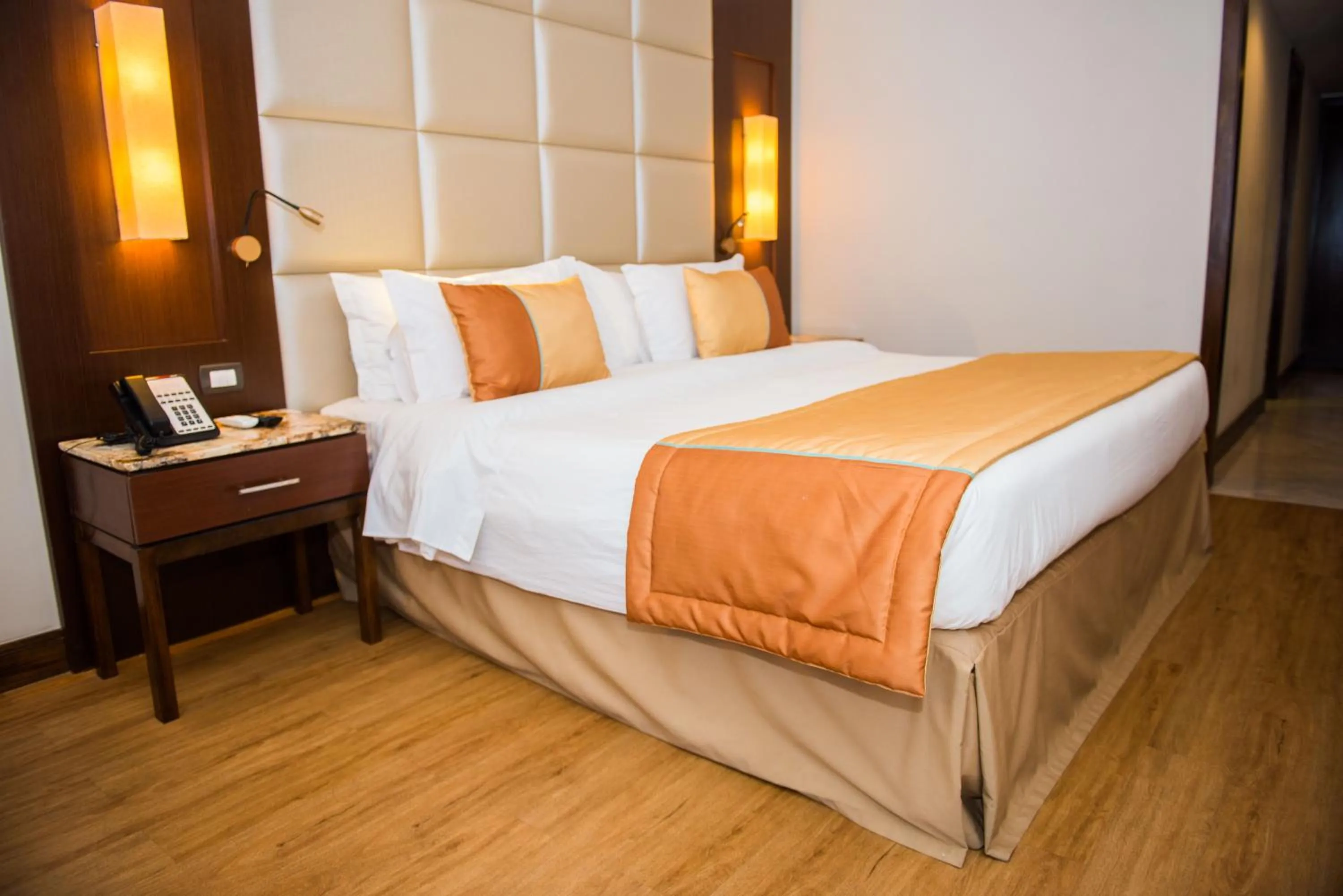 Bed in Royal Atlântica Macaé Hotel