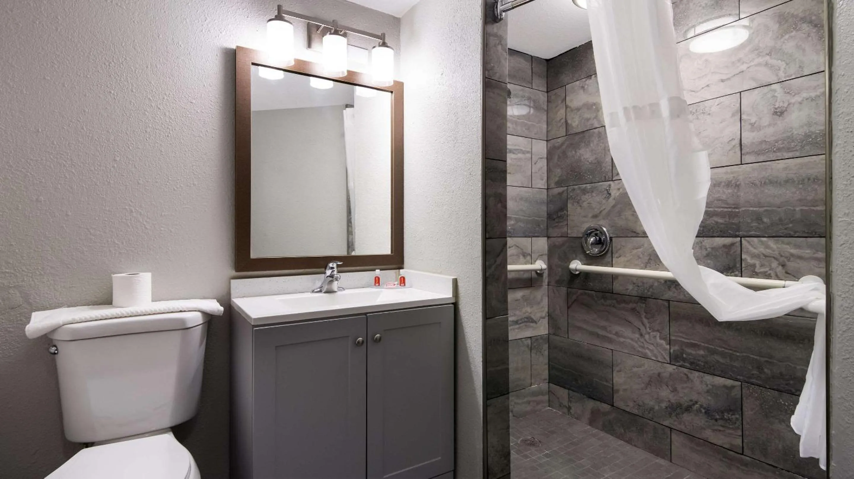 Bathroom in Econo Lodge Portage