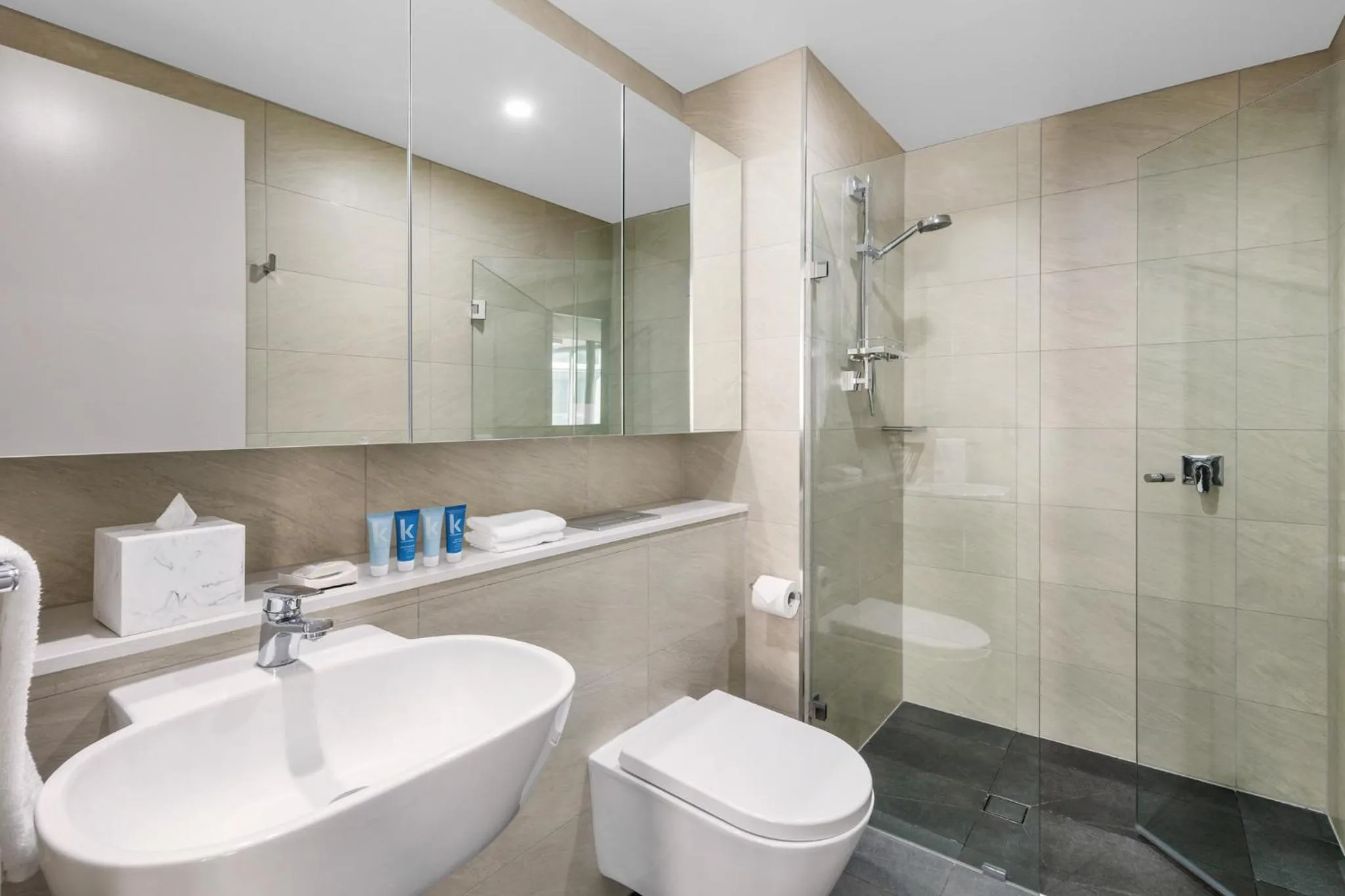 Bathroom in Meriton Suites Chatswood