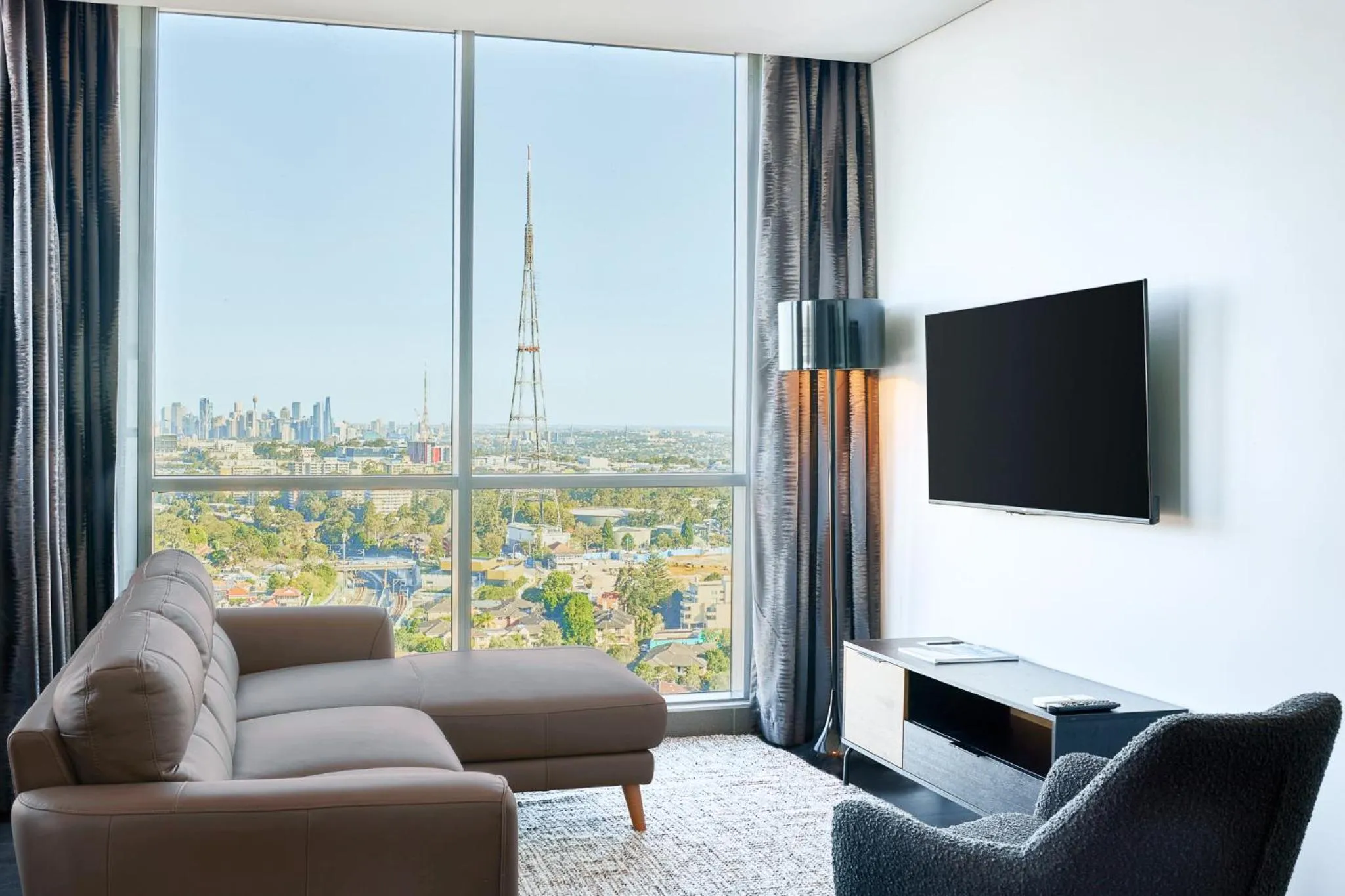 Living room in Meriton Suites Chatswood