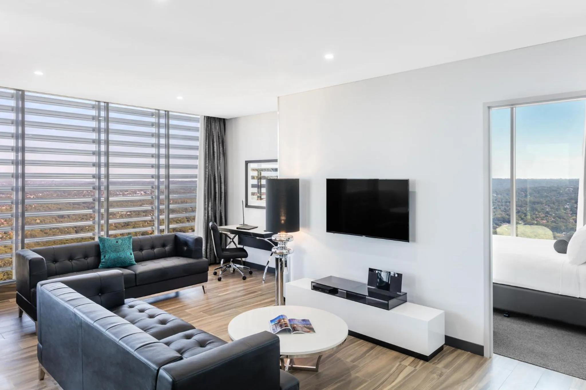 Living room in Meriton Suites Chatswood