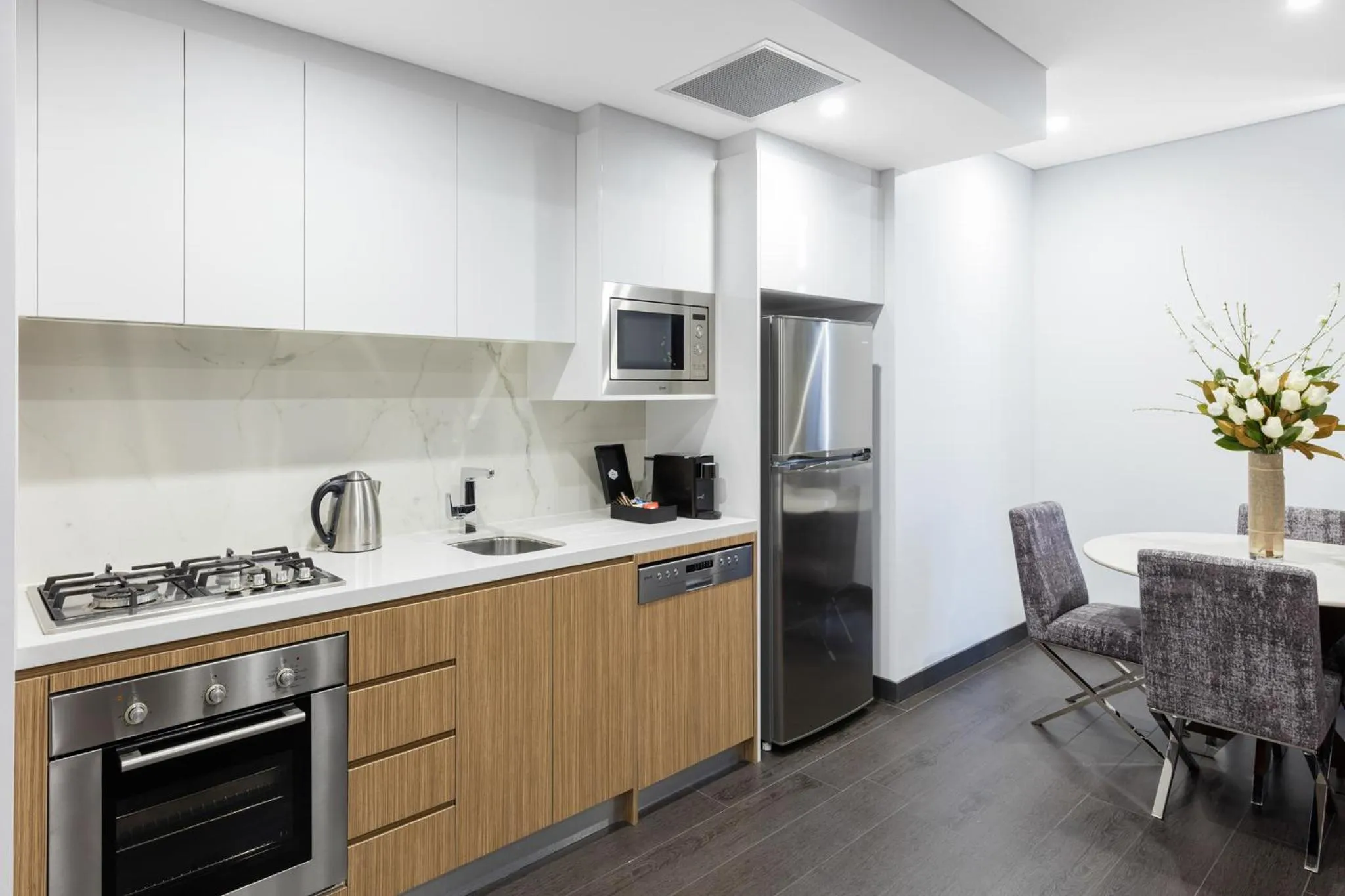 kitchen in Meriton Suites Chatswood