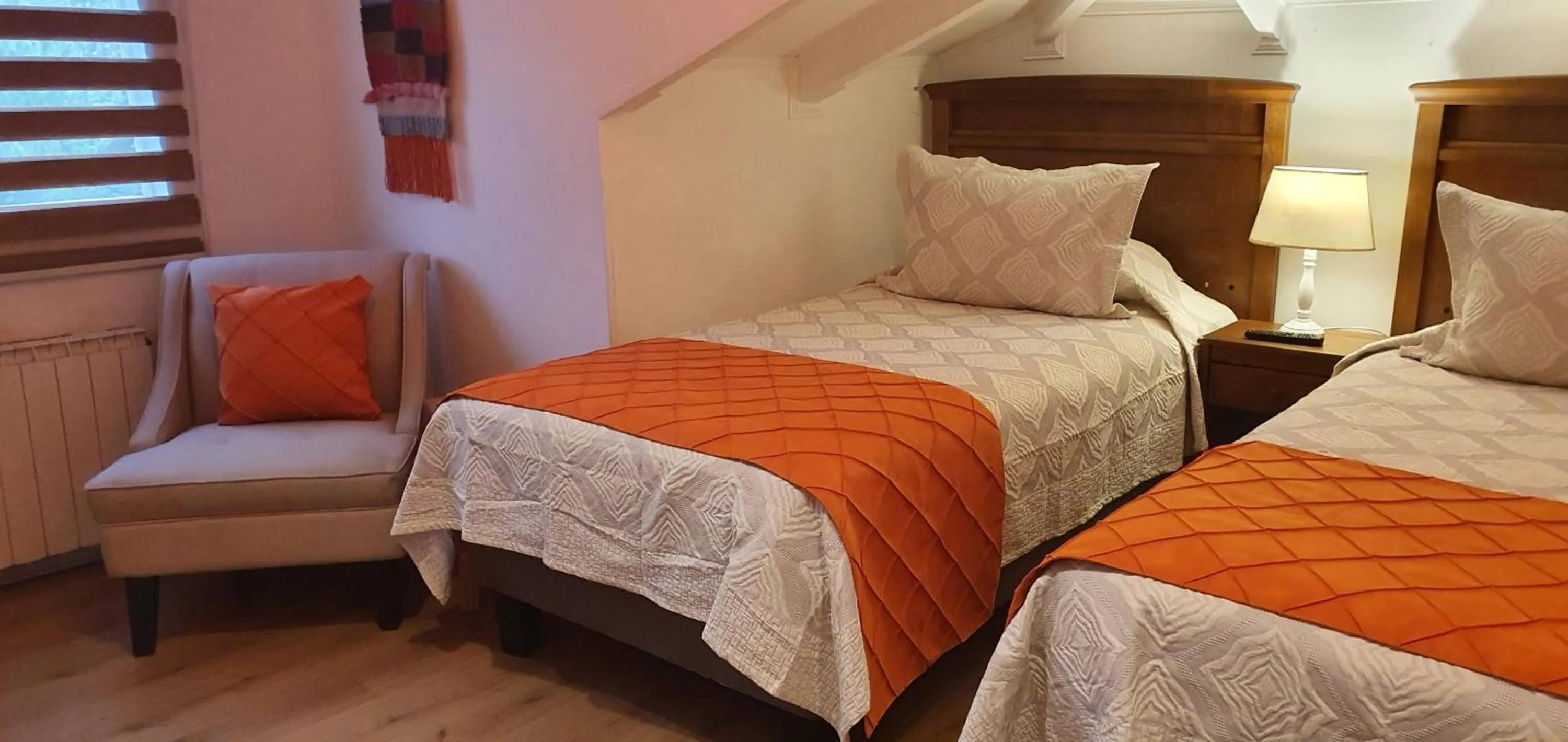 Bed in Hotel Puerta del Lago