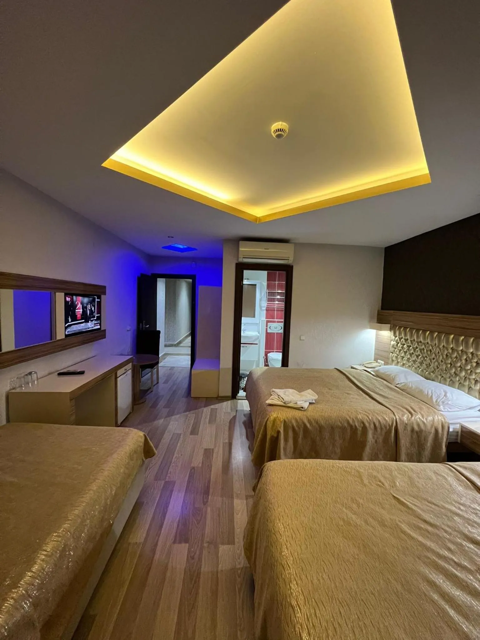 Bed in Grand Ezel Hotel