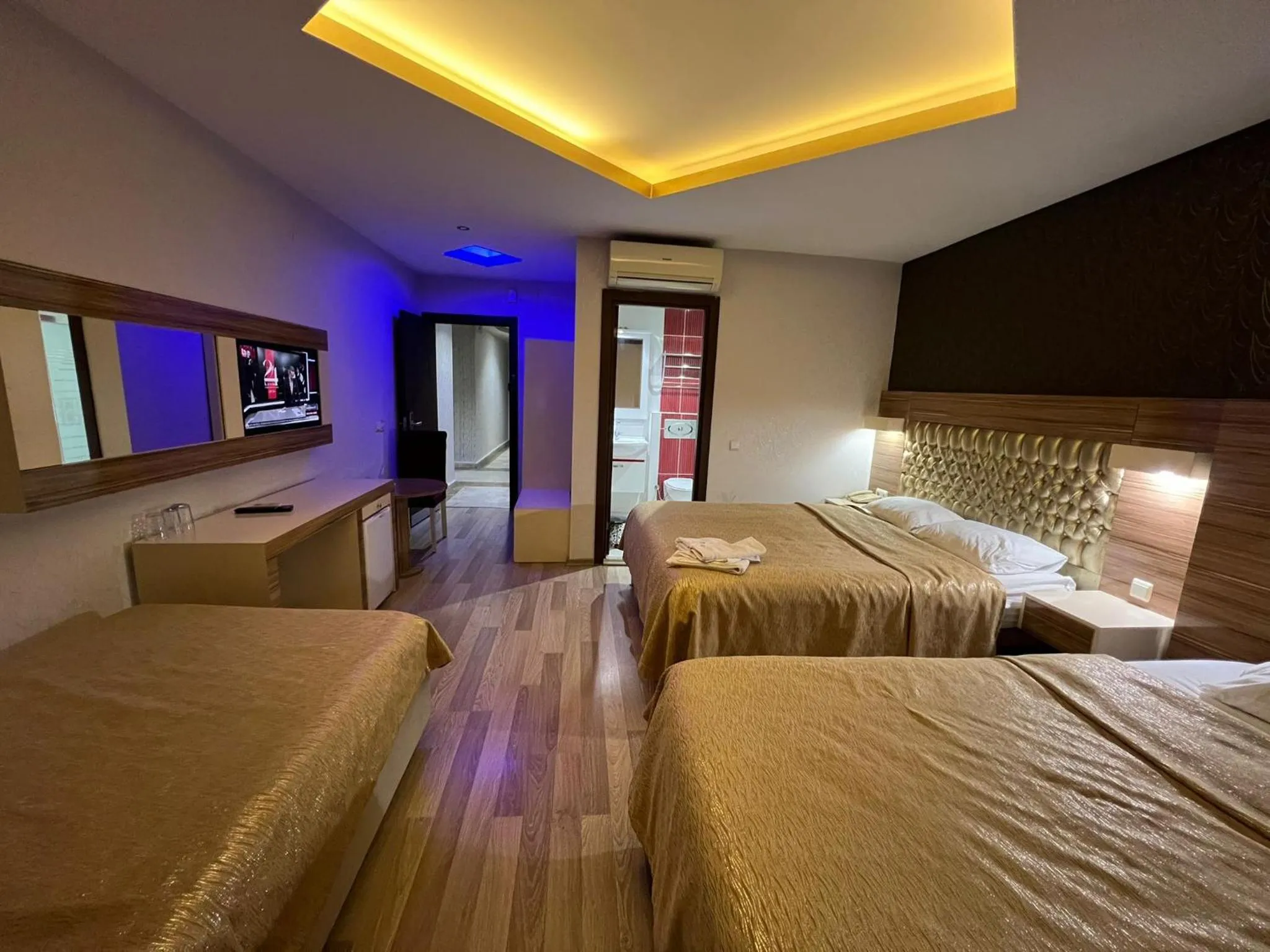 Bed in Grand Ezel Hotel