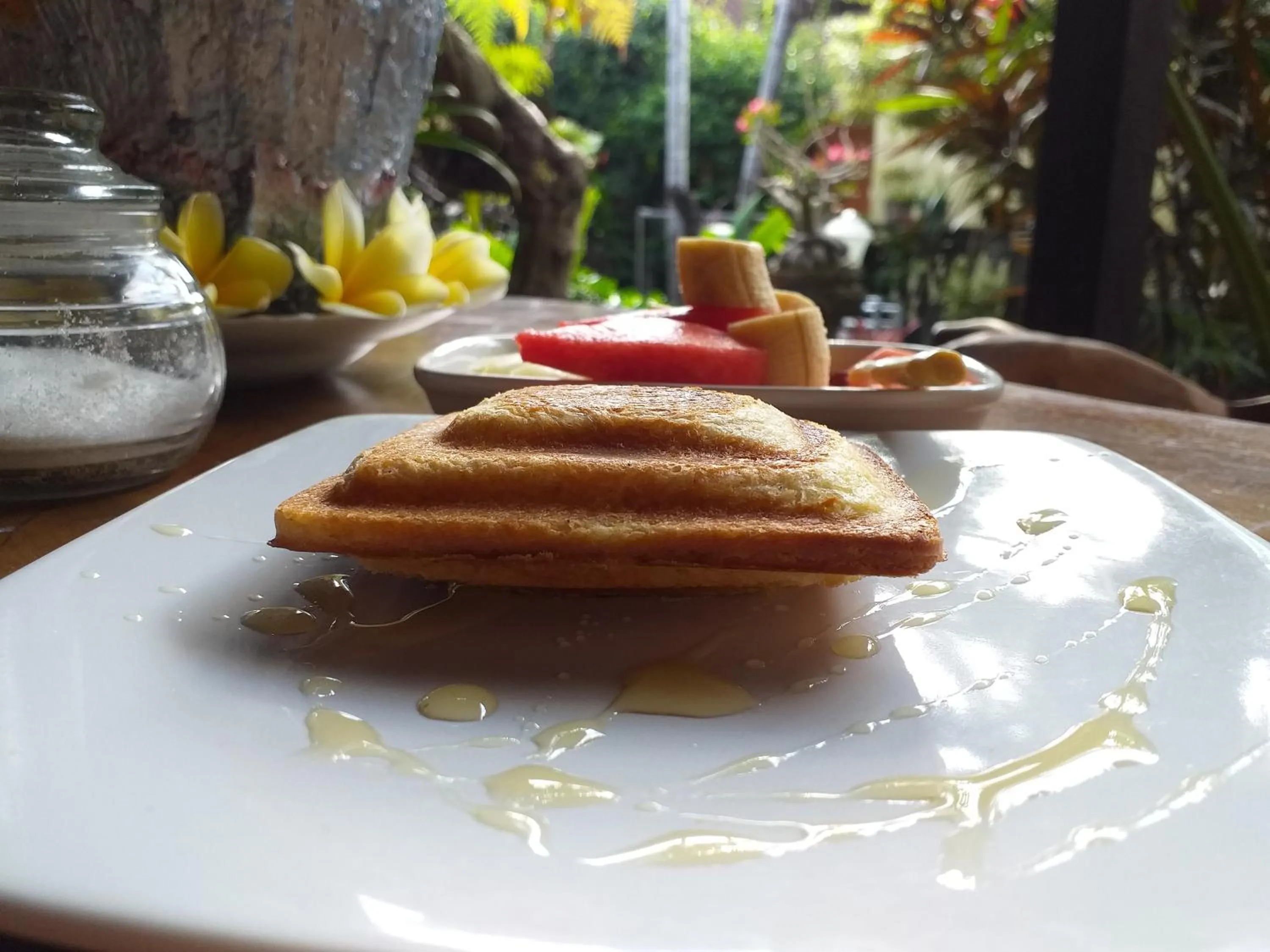 Continental breakfast in Puri Asri Bungalow Ubud