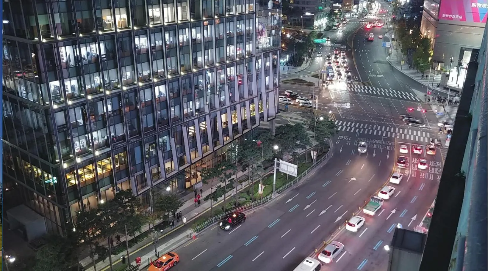 City view in 57 Myeongdong Hostel