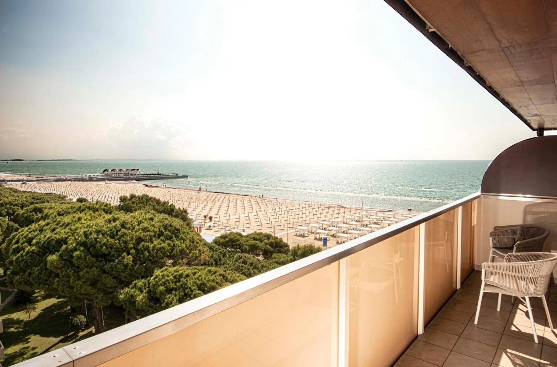 Balcony/Terrace in Hotel Europa Lignano