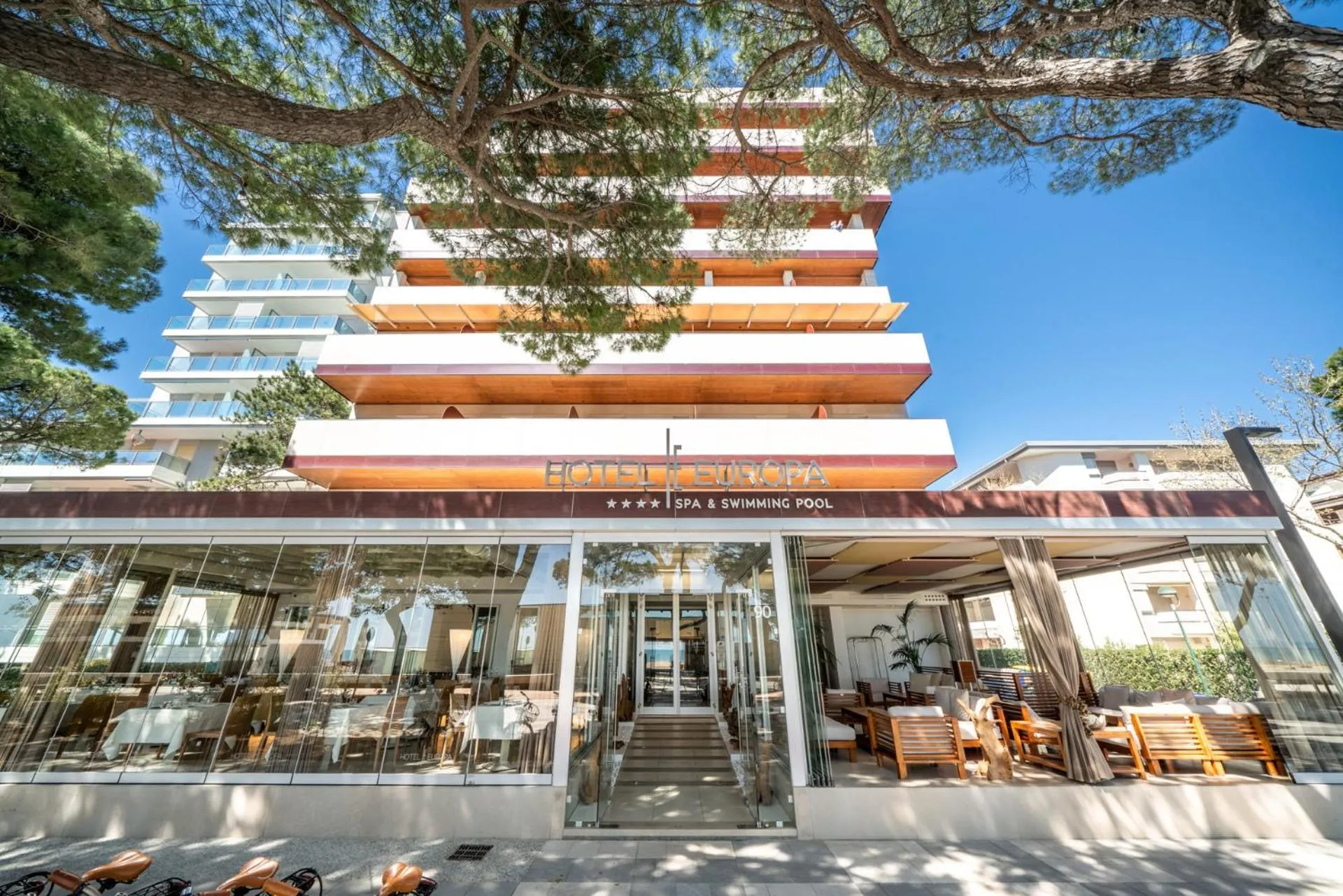 Facade/entrance in Hotel Europa Lignano