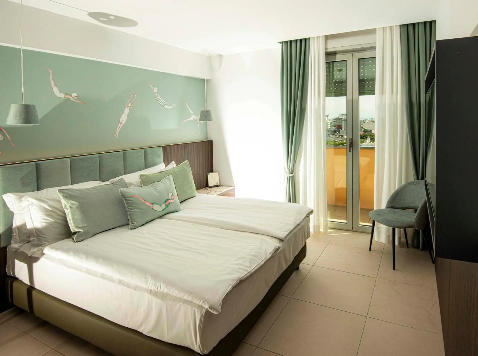 Bedroom, Bed in Hotel Europa Lignano