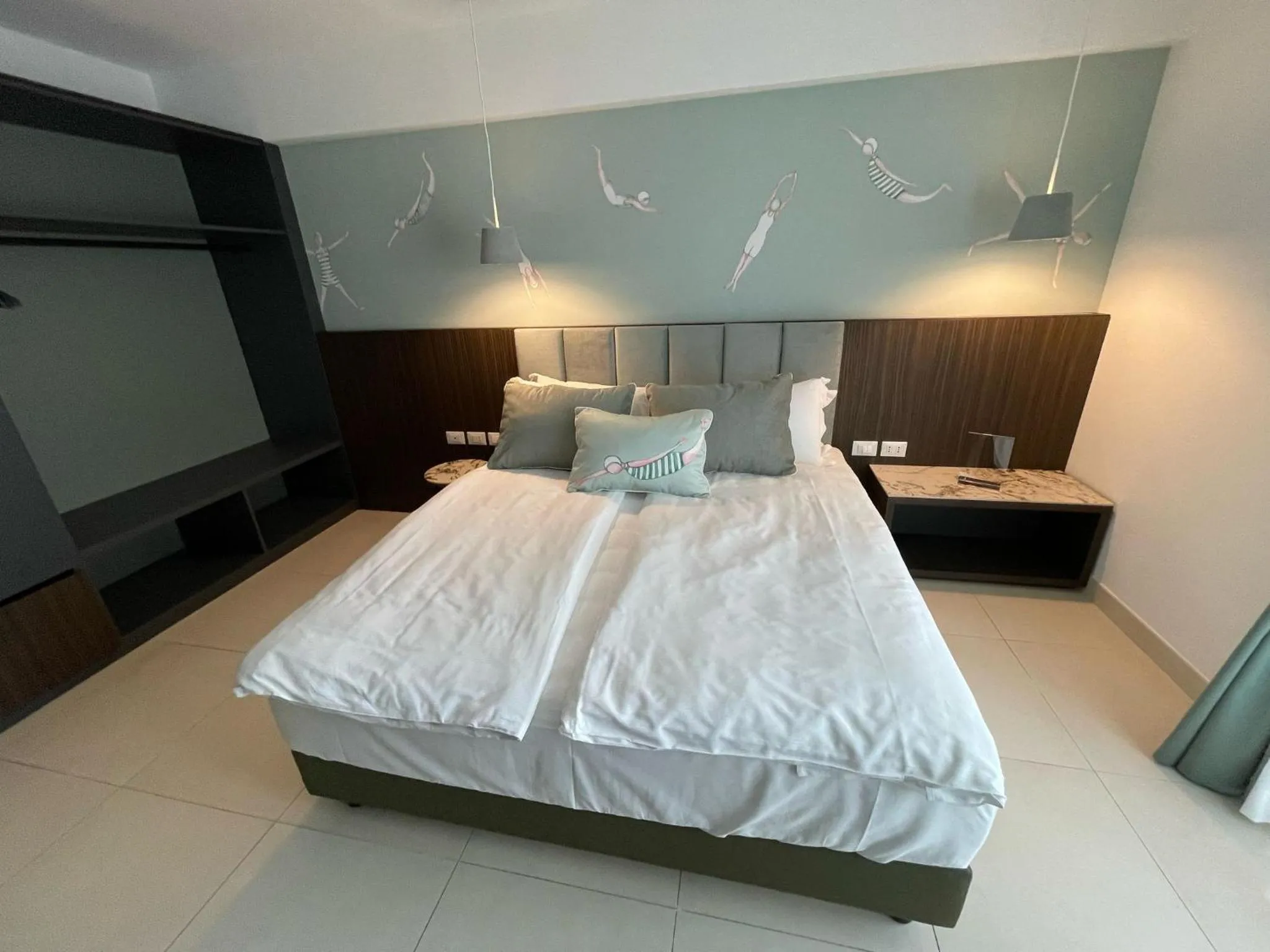 Bed in Hotel Europa Lignano