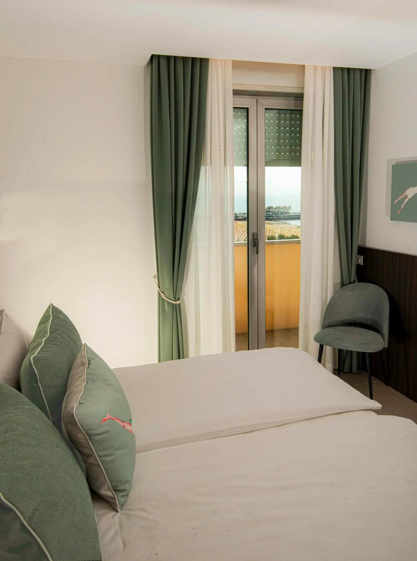 Bed in Hotel Europa Lignano