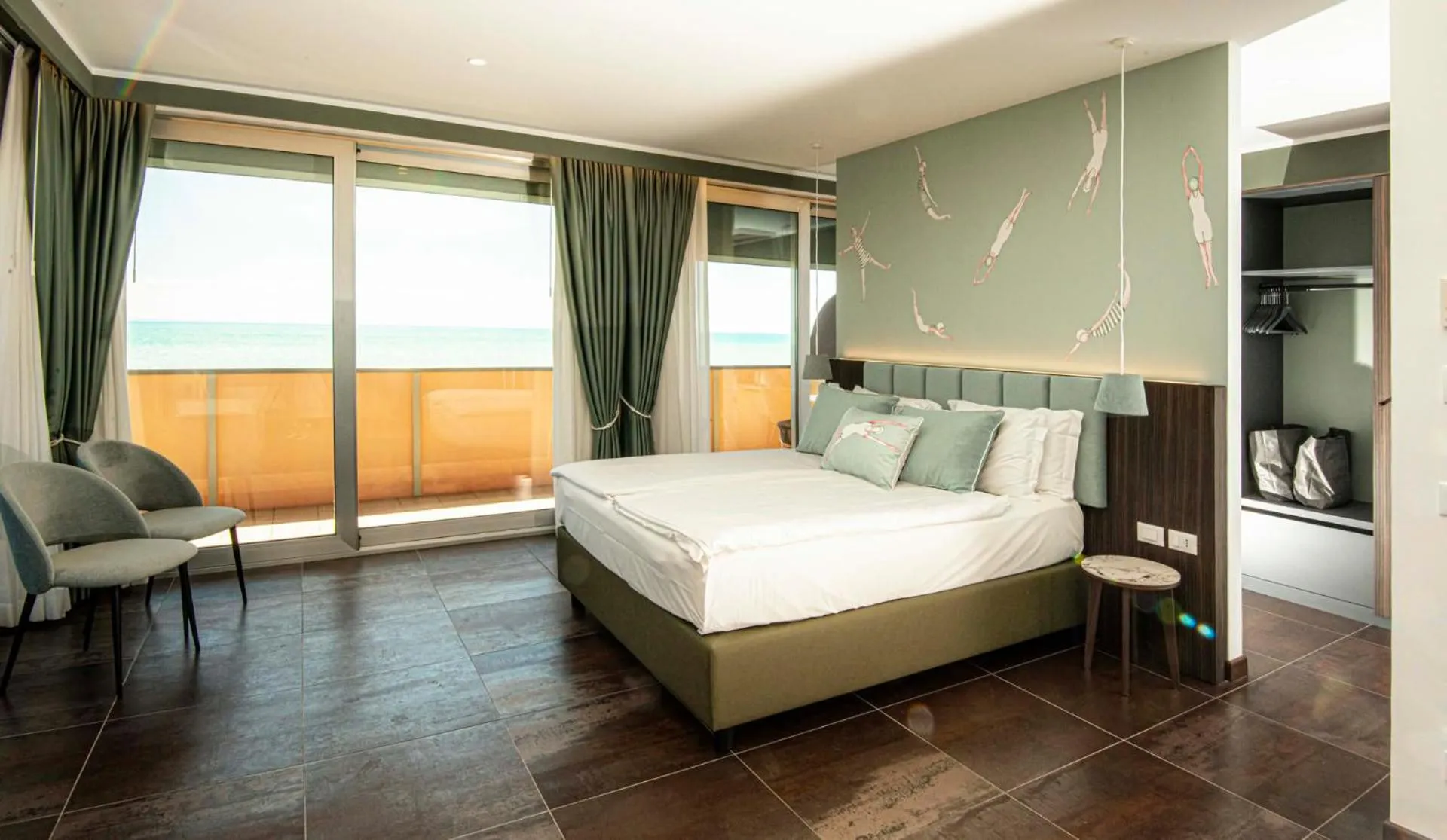 Bedroom, Bed in Hotel Europa Lignano