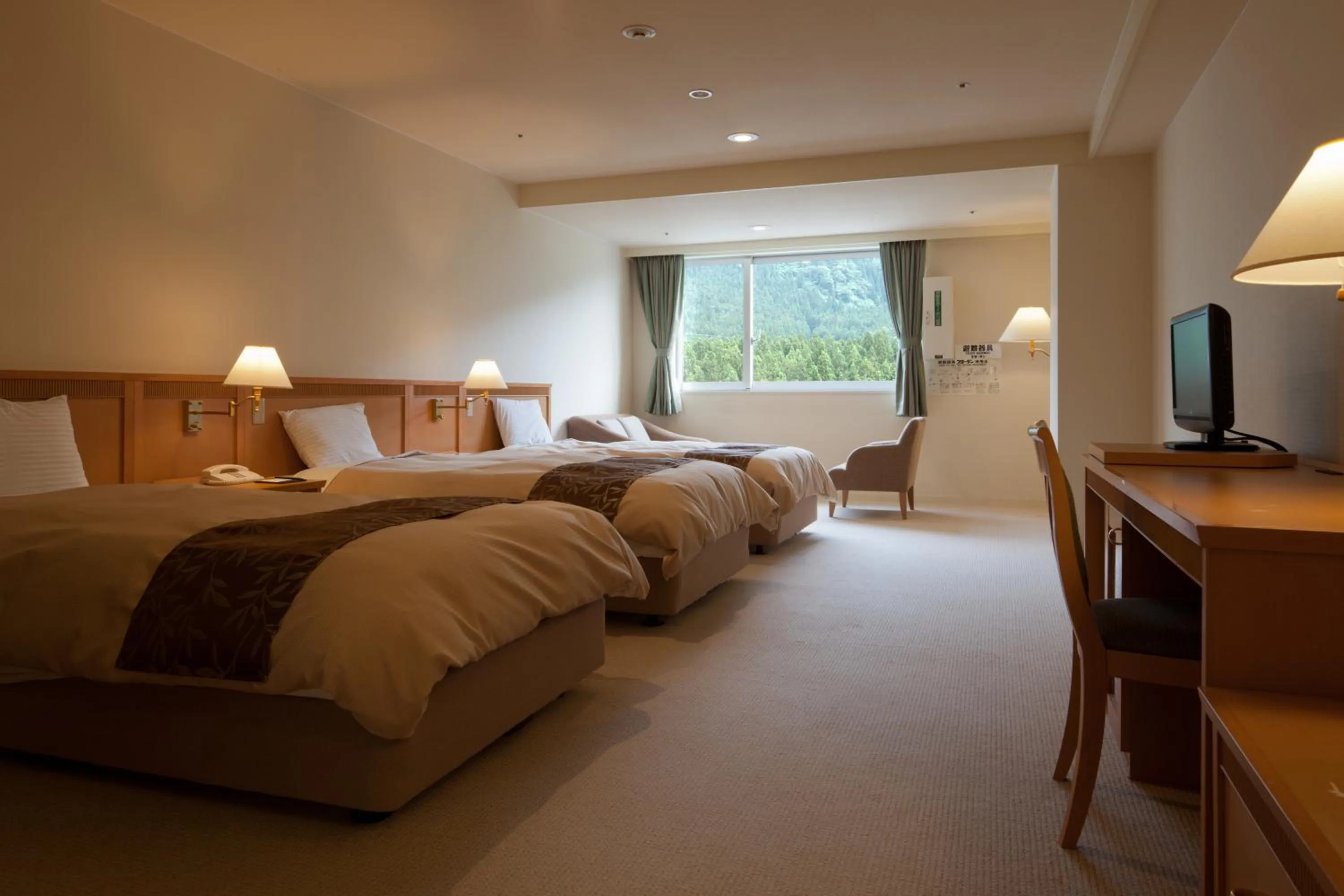 Photo of the whole room, Bed in Hotel Morinokaze Tateyama‎