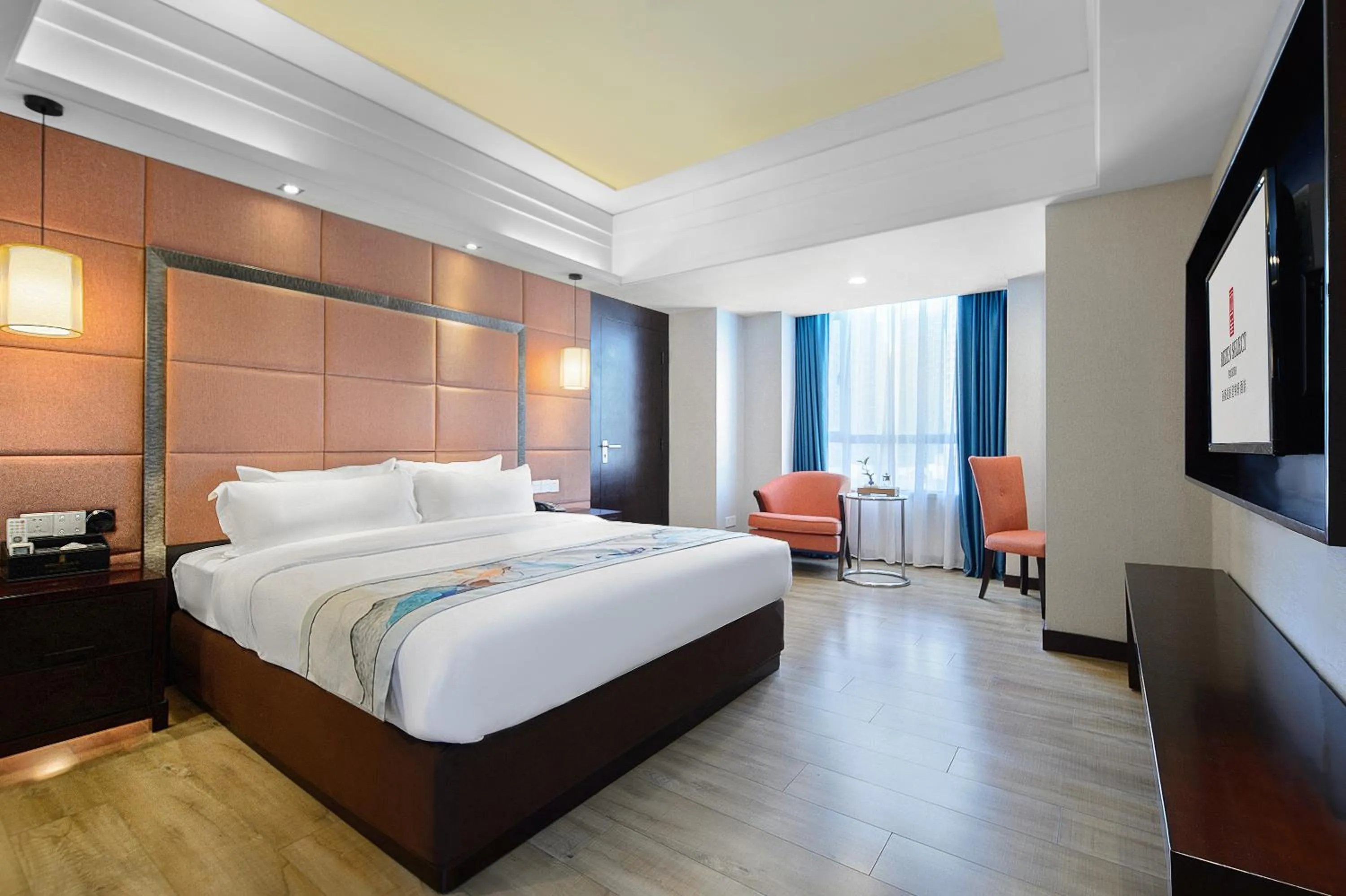 Bed in Foshan Rezen Select Pasonda Hotel