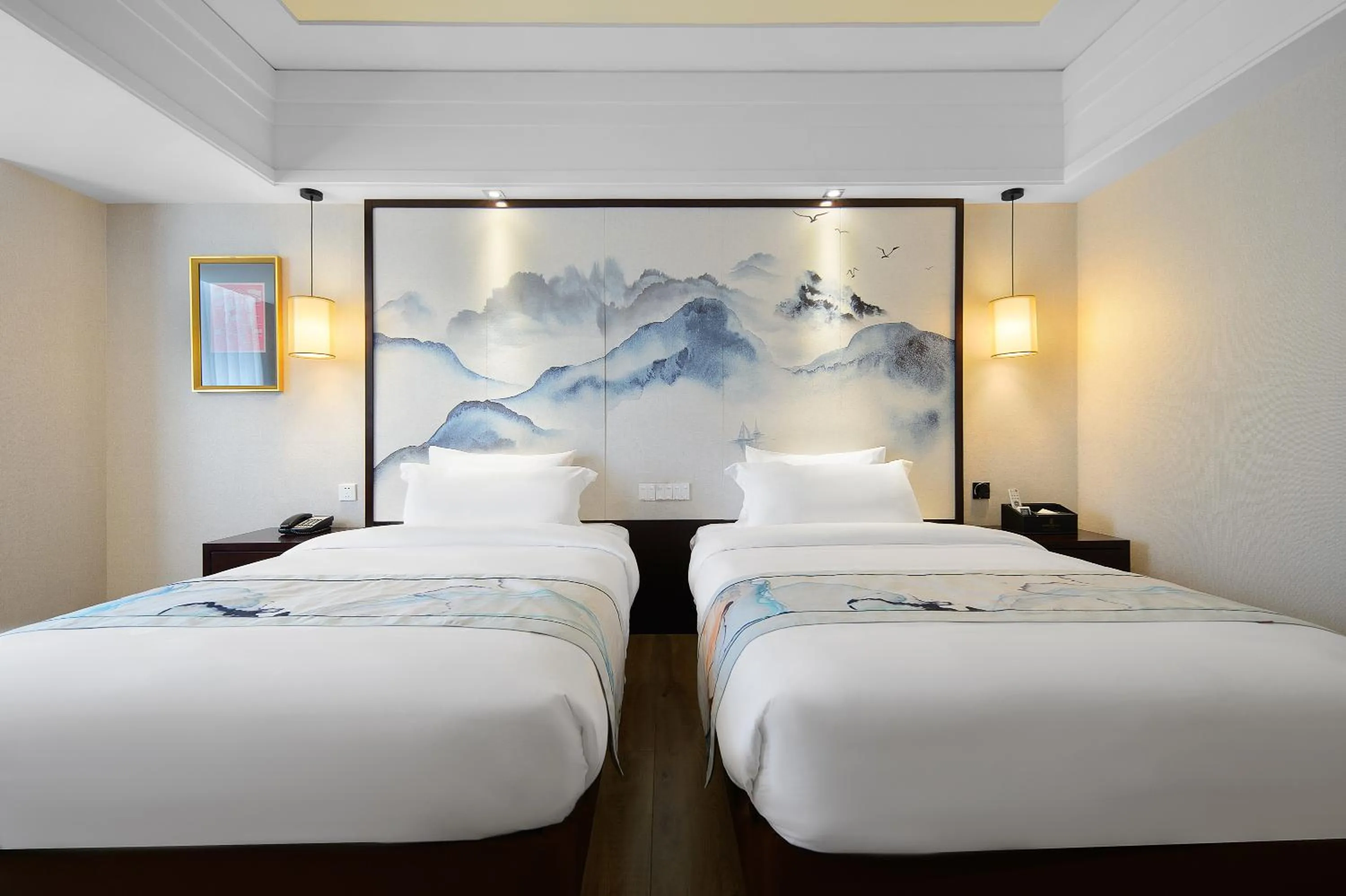 Bed in Foshan Rezen Select Pasonda Hotel