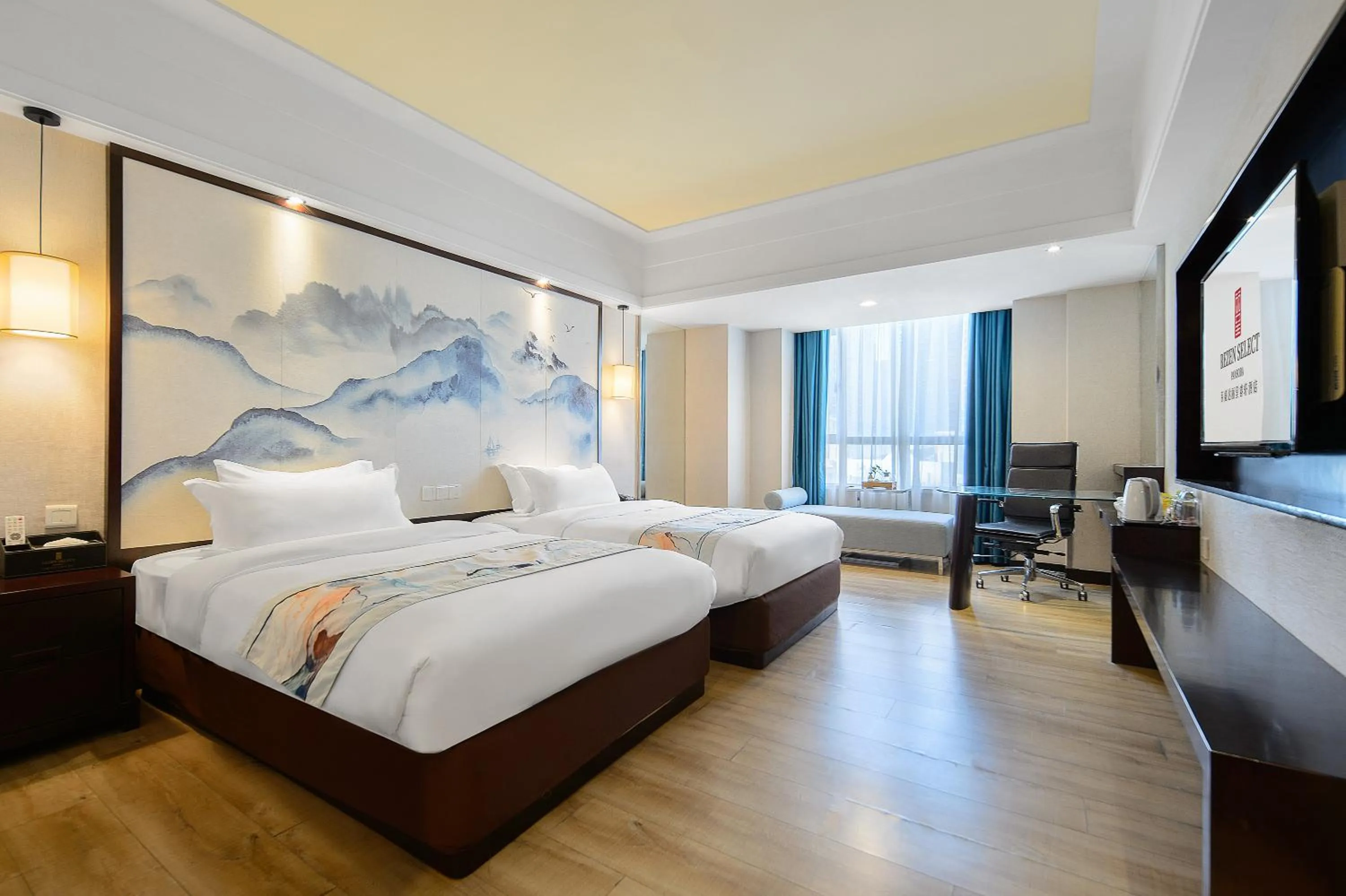 Bed in Foshan Rezen Select Pasonda Hotel