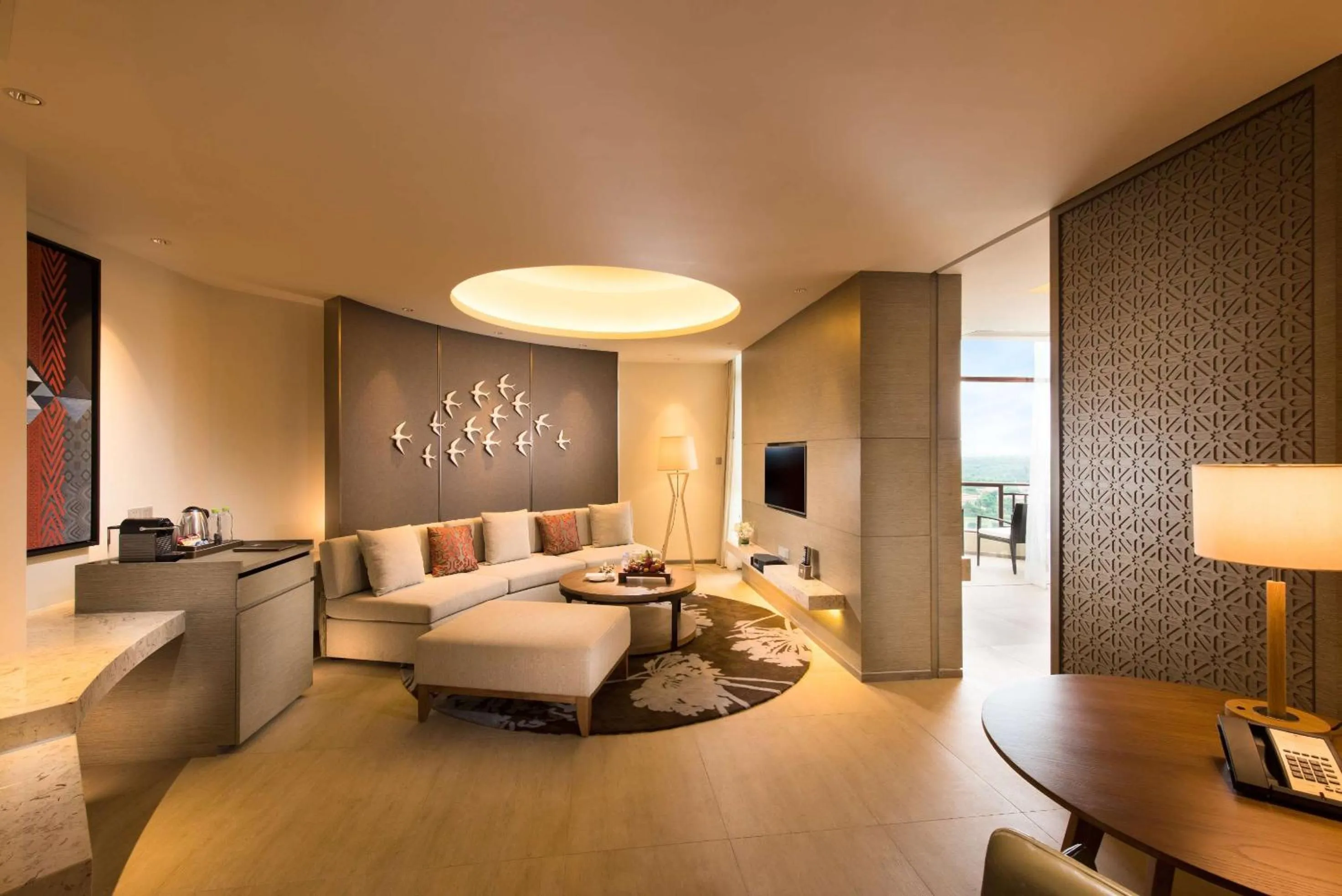 Living room in DoubleTree by Hilton Haikou Chengmai