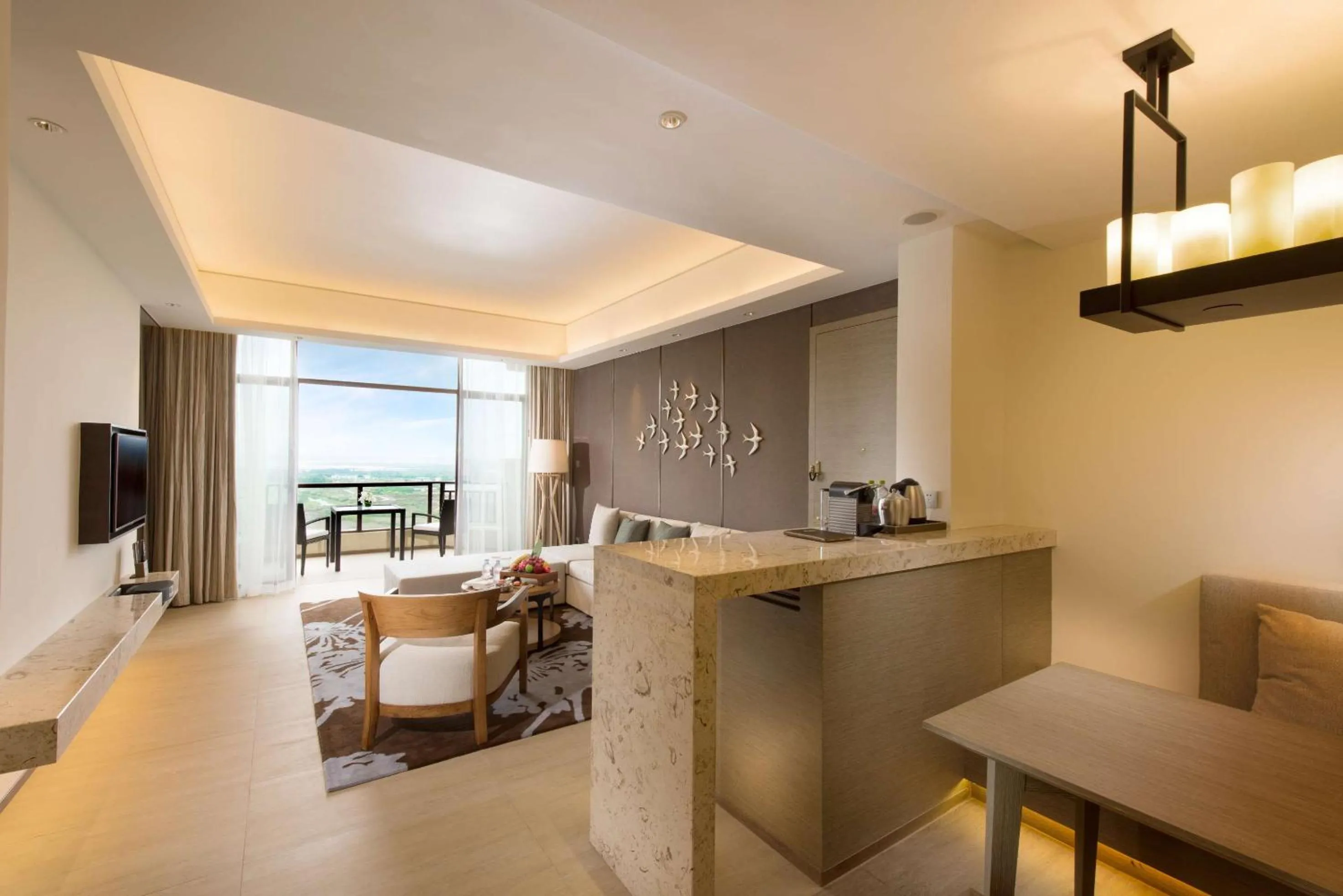 Living room in DoubleTree by Hilton Haikou Chengmai