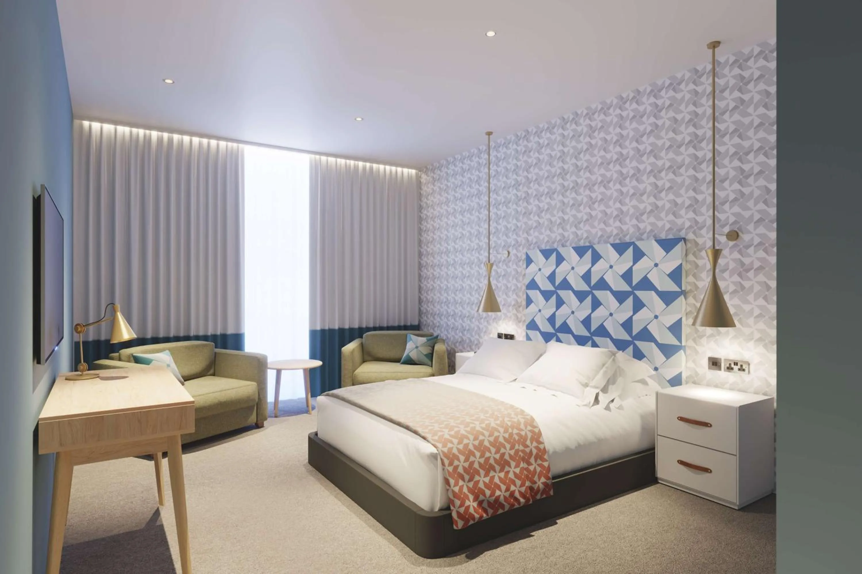 Bed in Hilton Bournemouth