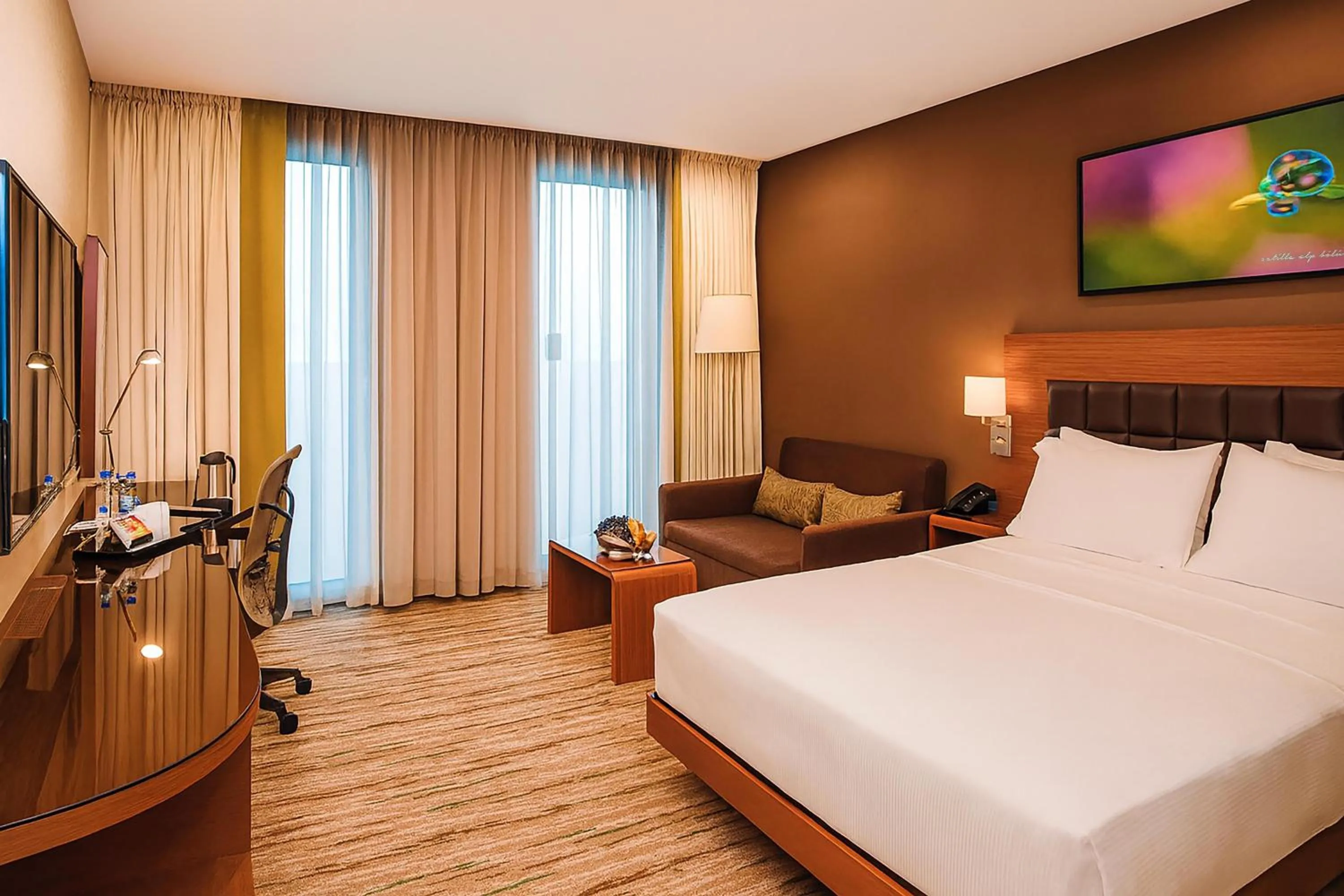 Bed in DoubleTree by Hilton Trabzon