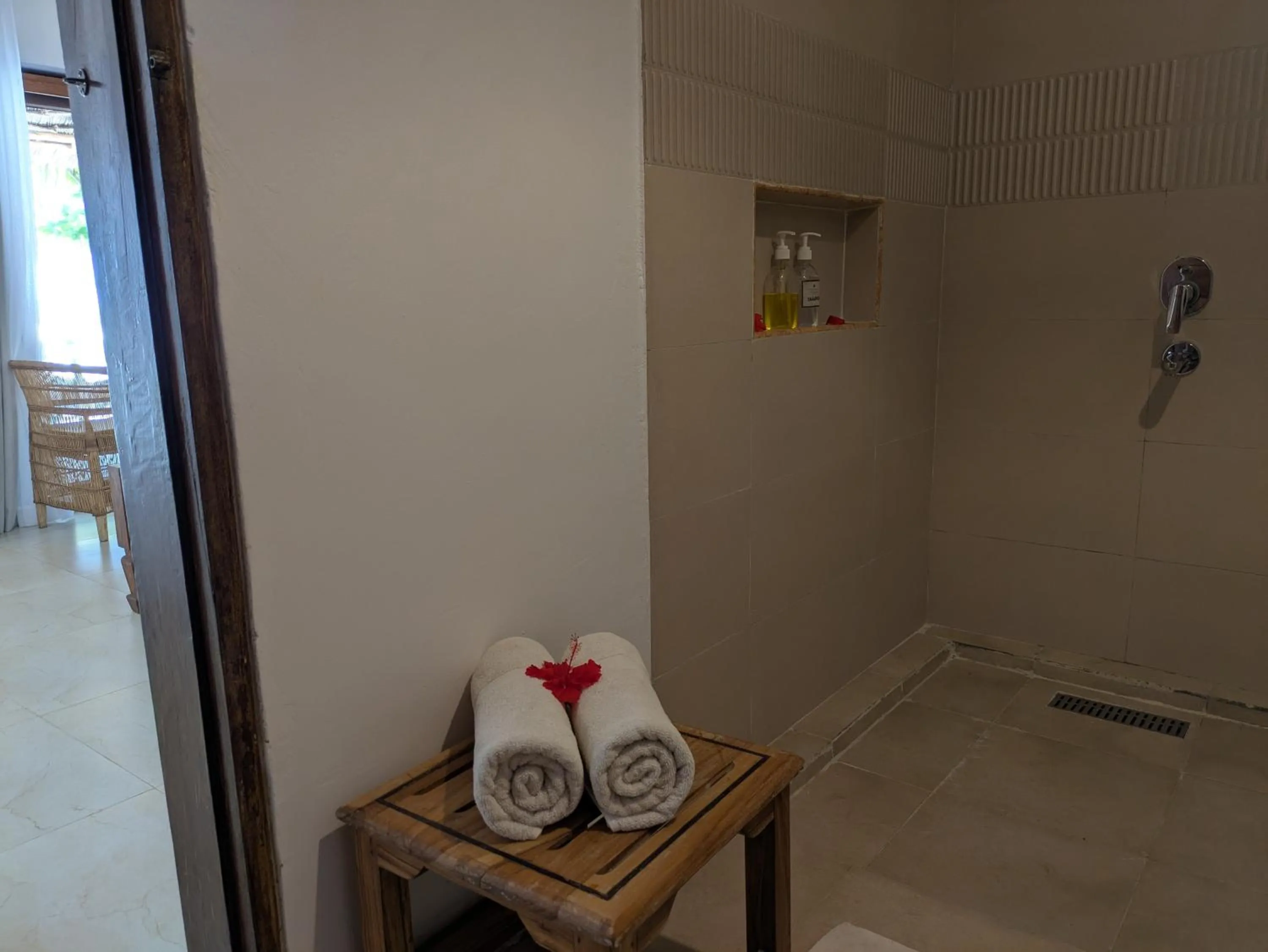 towels in Hakuna Majiwe Beach Lodge