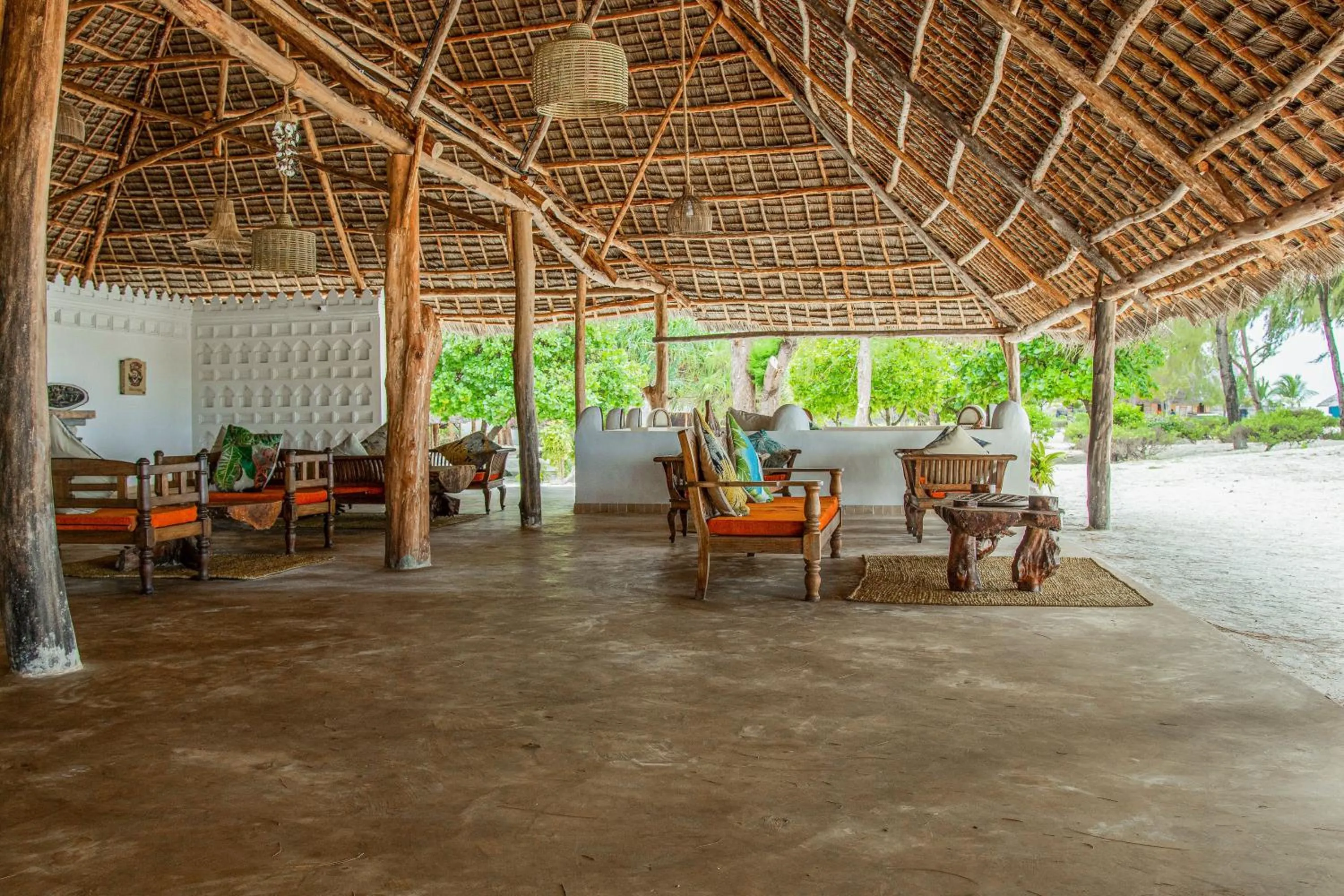 Seating area in Hakuna Majiwe Beach Lodge