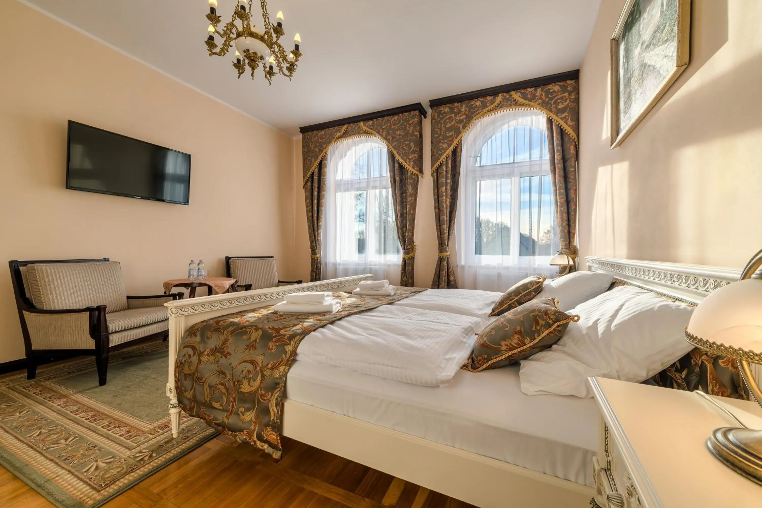 Bedroom, Bed in Pałac Kłanino