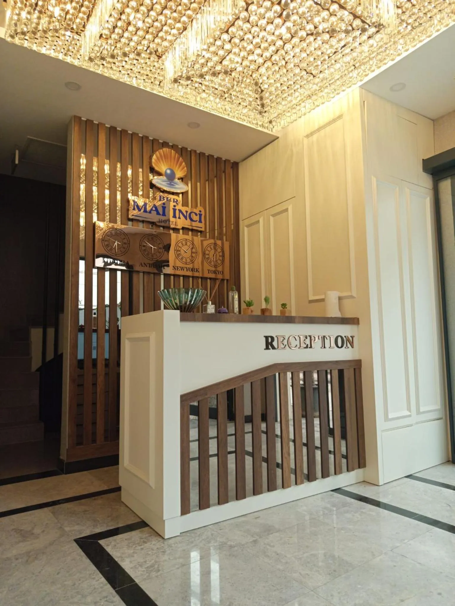 Lobby or reception in Ber Mai İnci Hotel Antalya