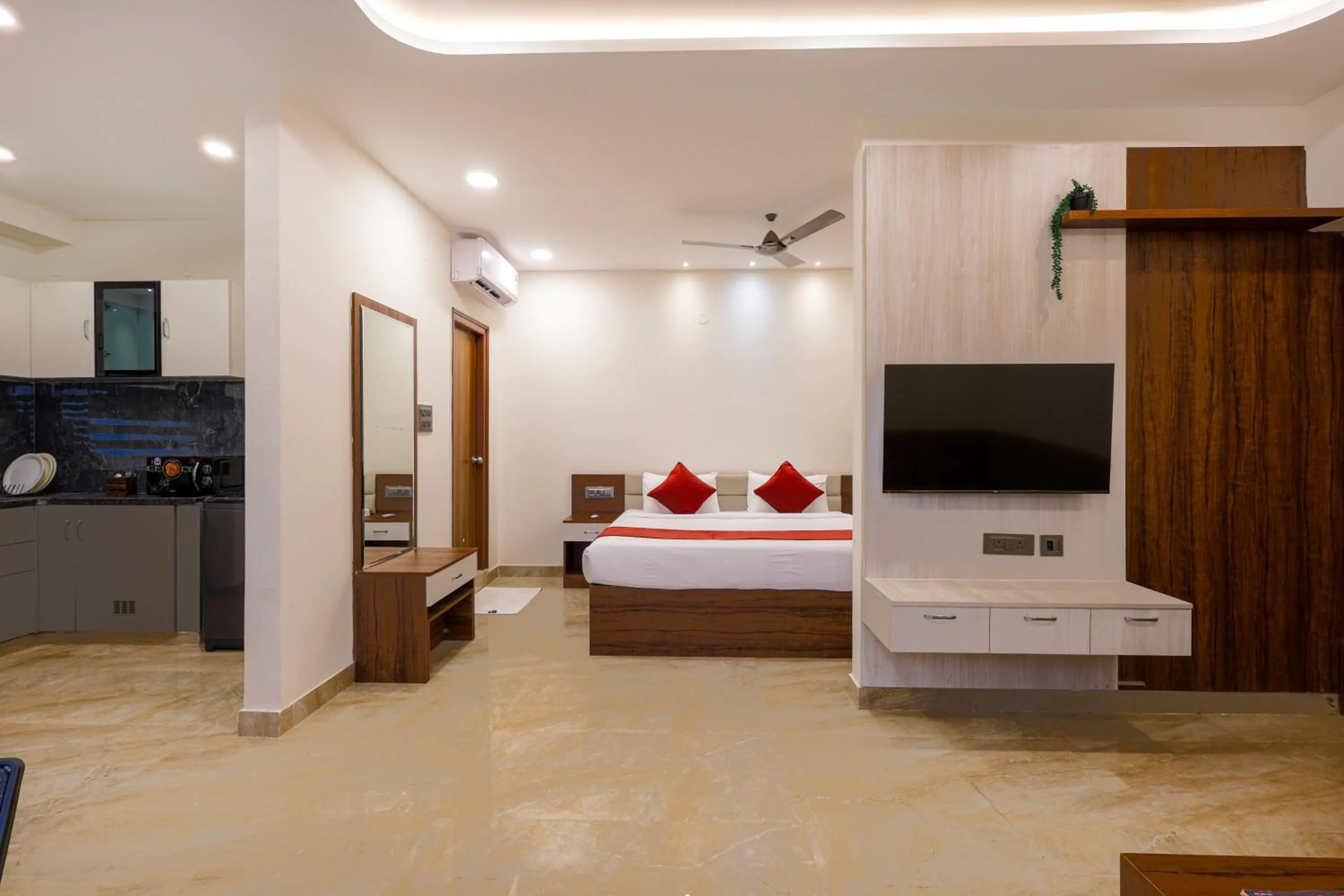 Junior Suite with Balcony in Elysium Studio Suites Madhapur