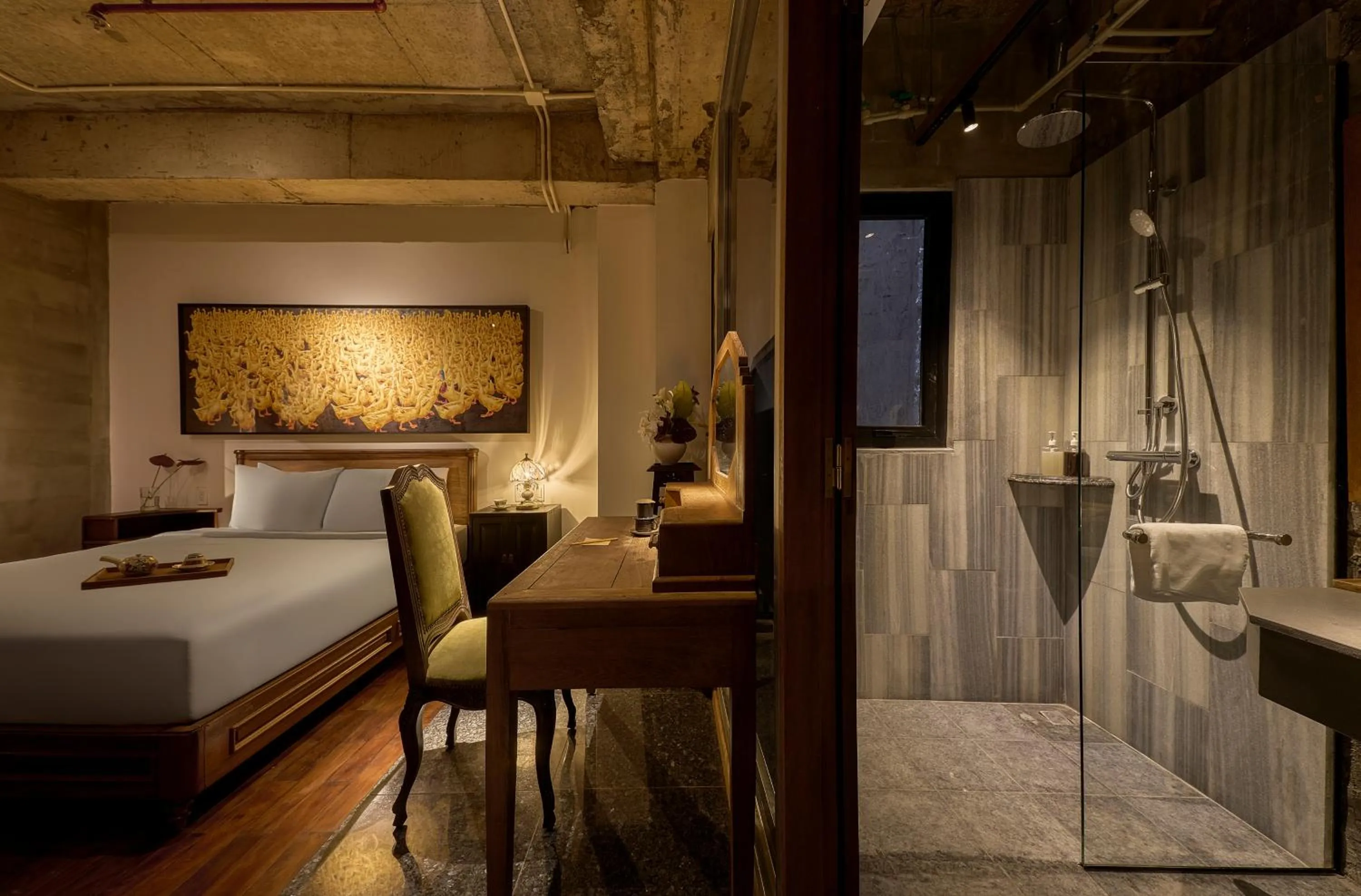 Bedroom, Bed in Anima Saigon Boutique - Vietnamese Contemporary Art Hotel