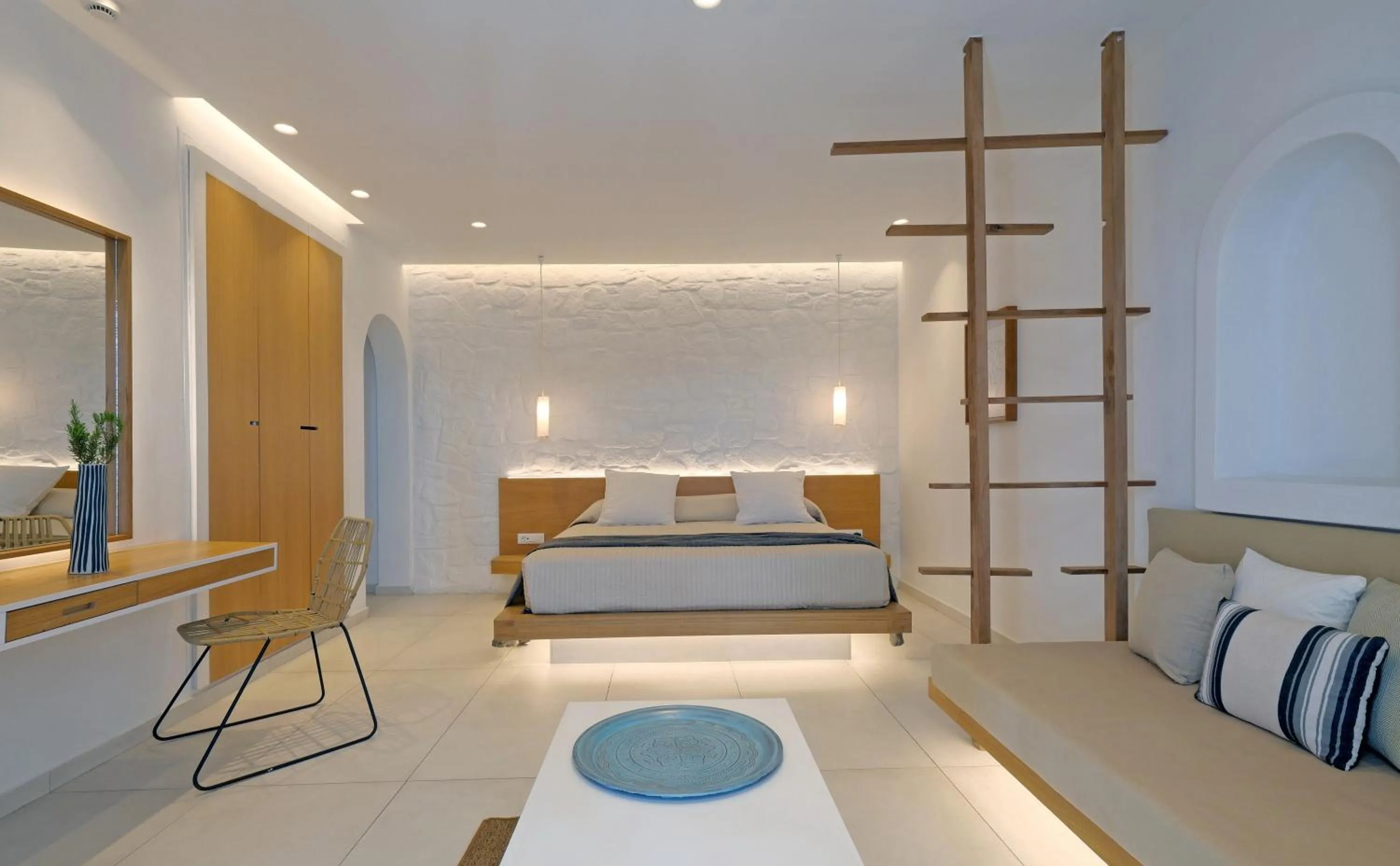 Bed in Andronikos Hotel