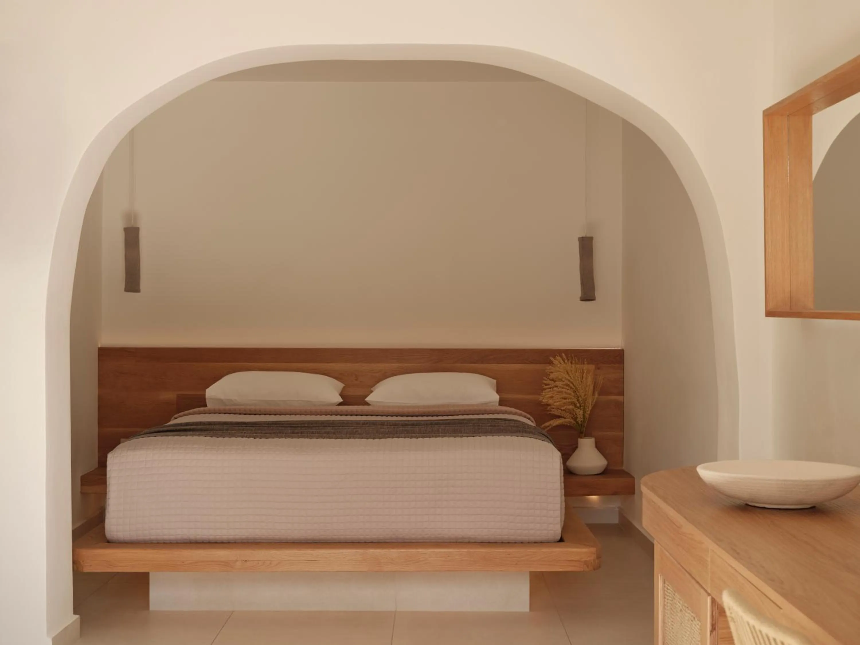 Bed in Andronikos Hotel