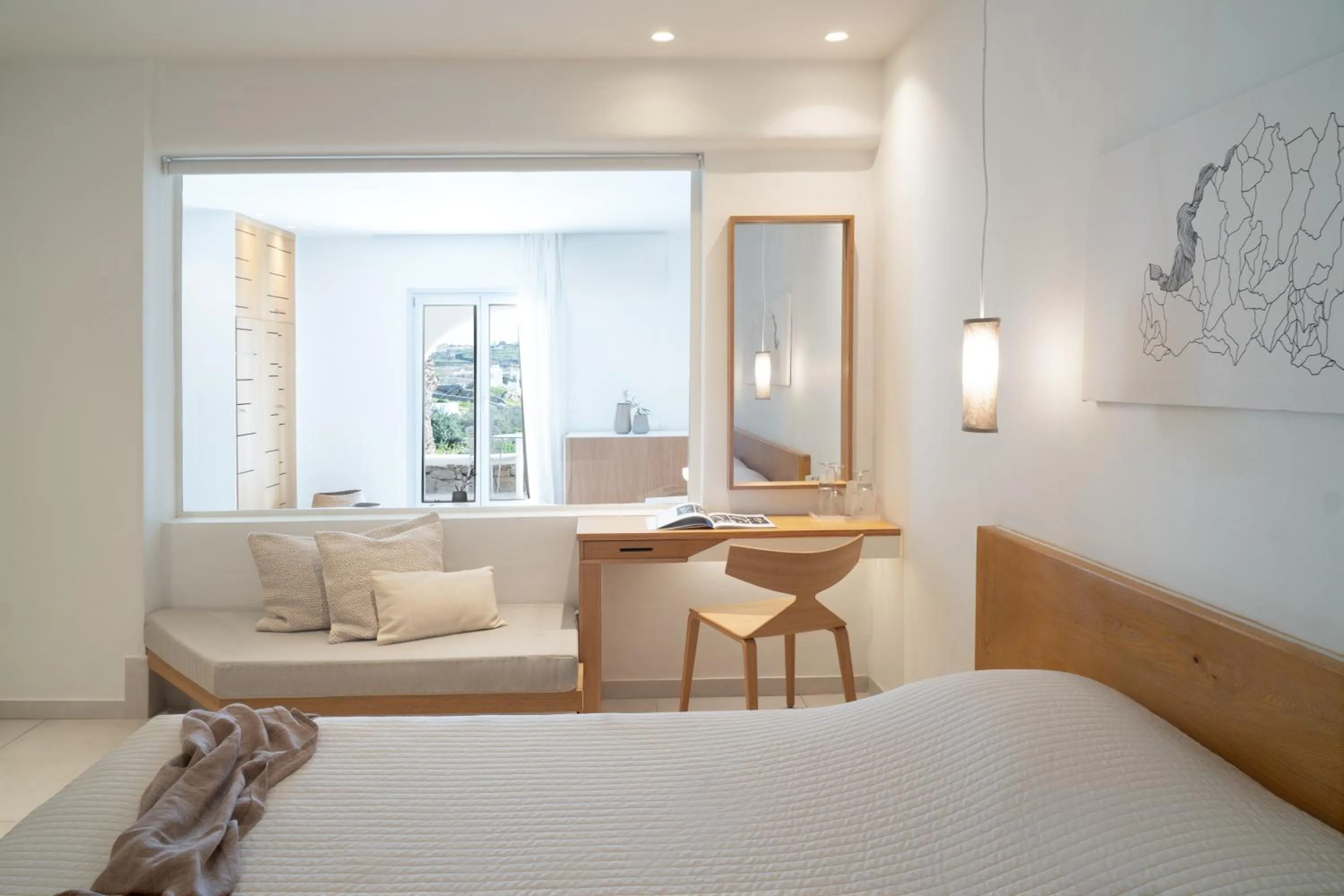 Bedroom, Bed in Andronikos Hotel