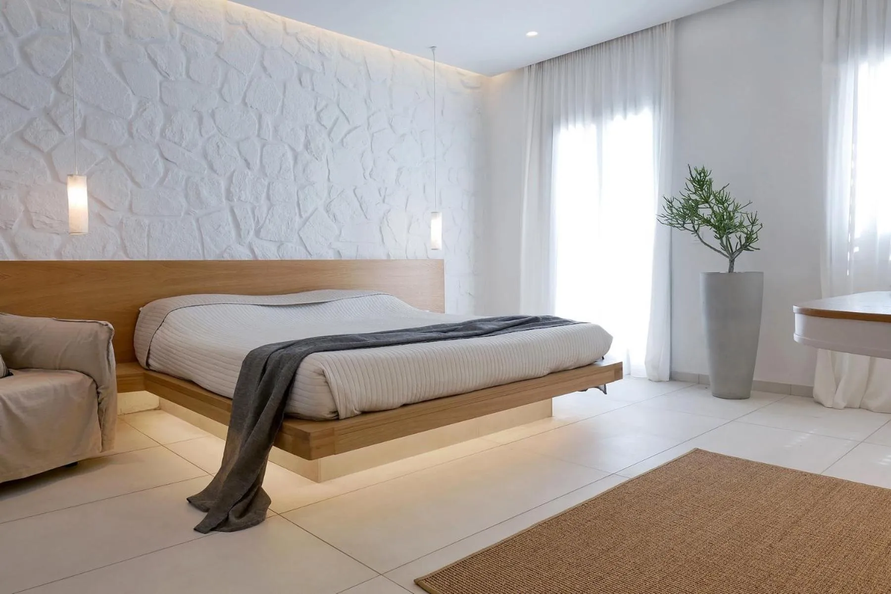 Bed in Andronikos Hotel