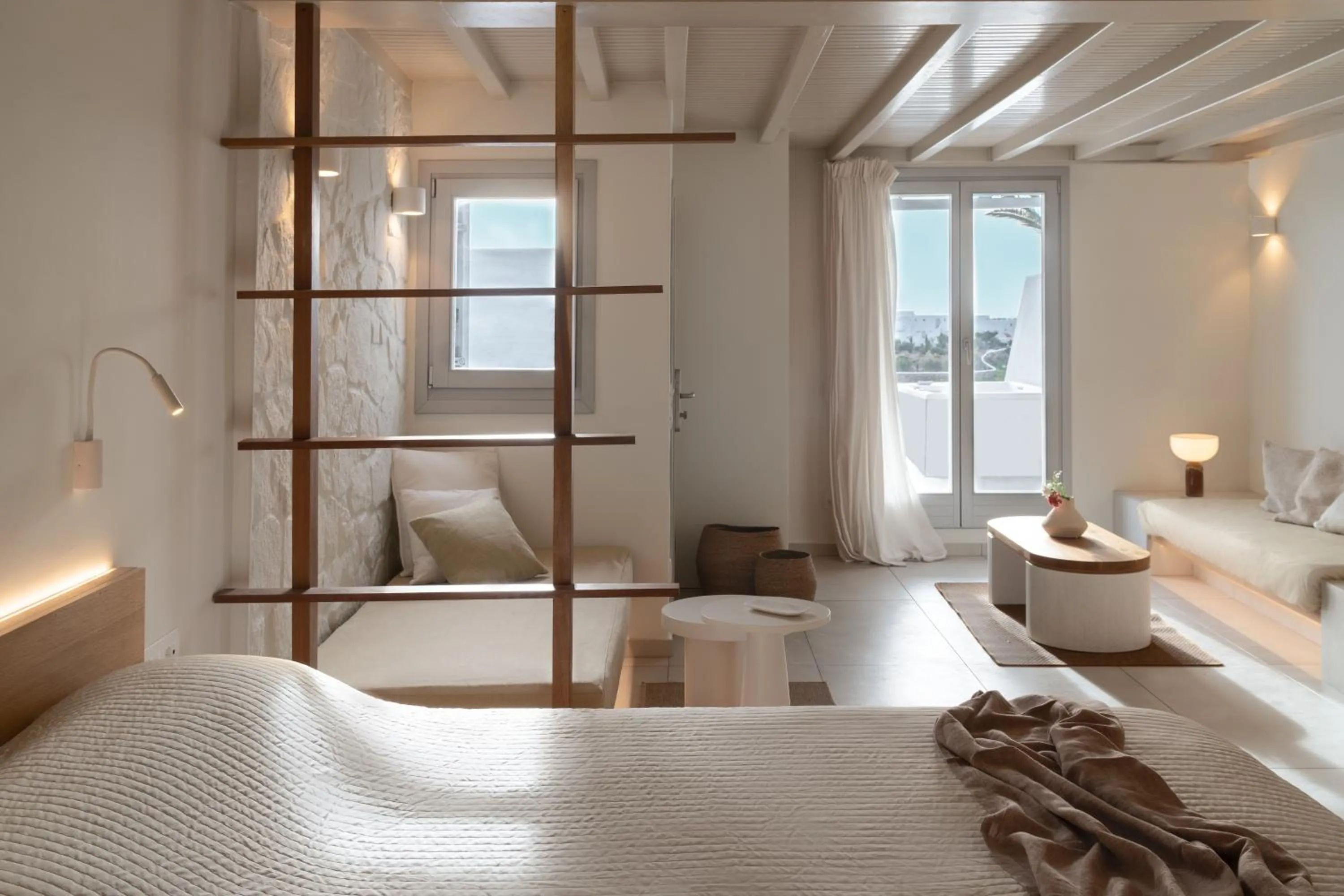 Decorative detail, Bed in Andronikos Hotel