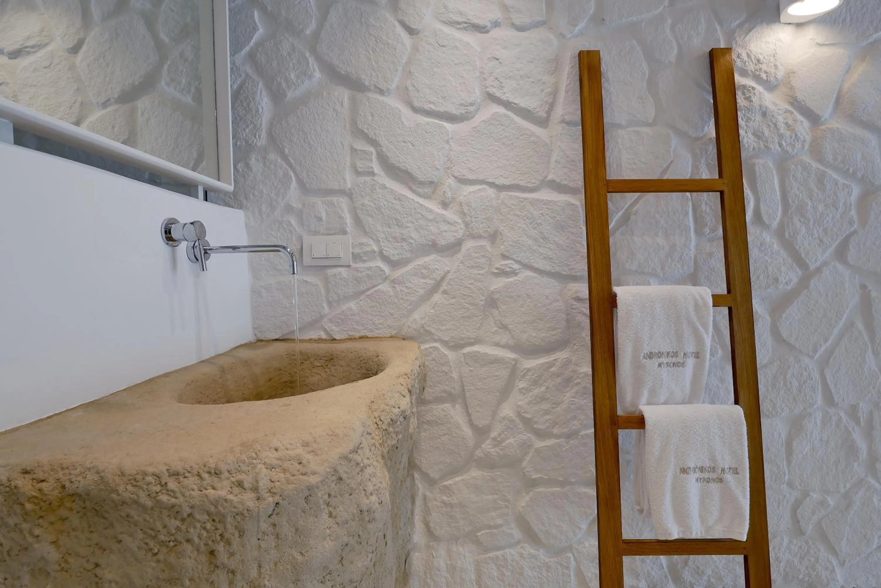 Bathroom in Andronikos Hotel