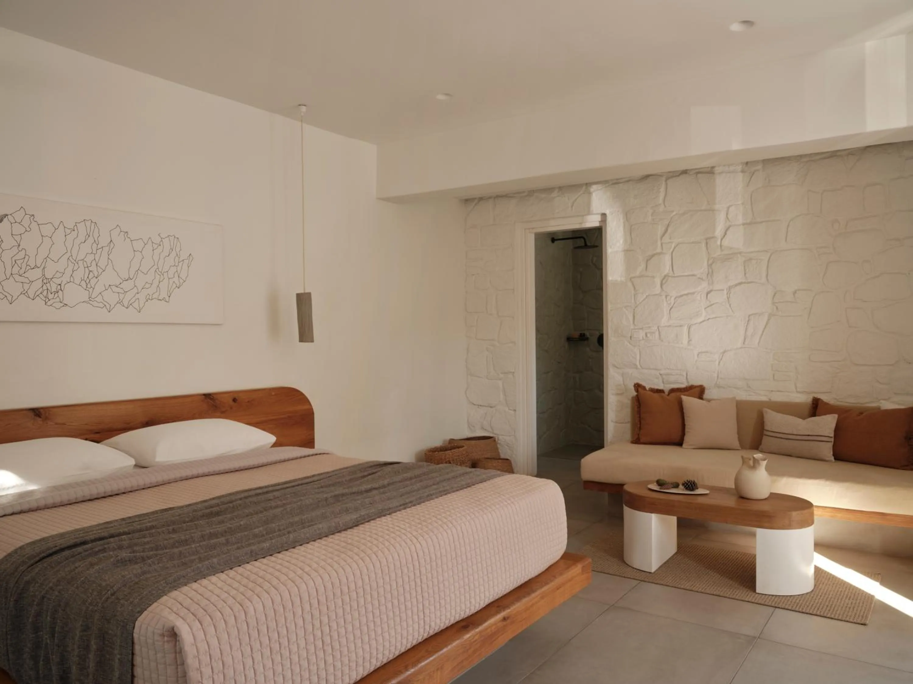 Bed in Andronikos Hotel