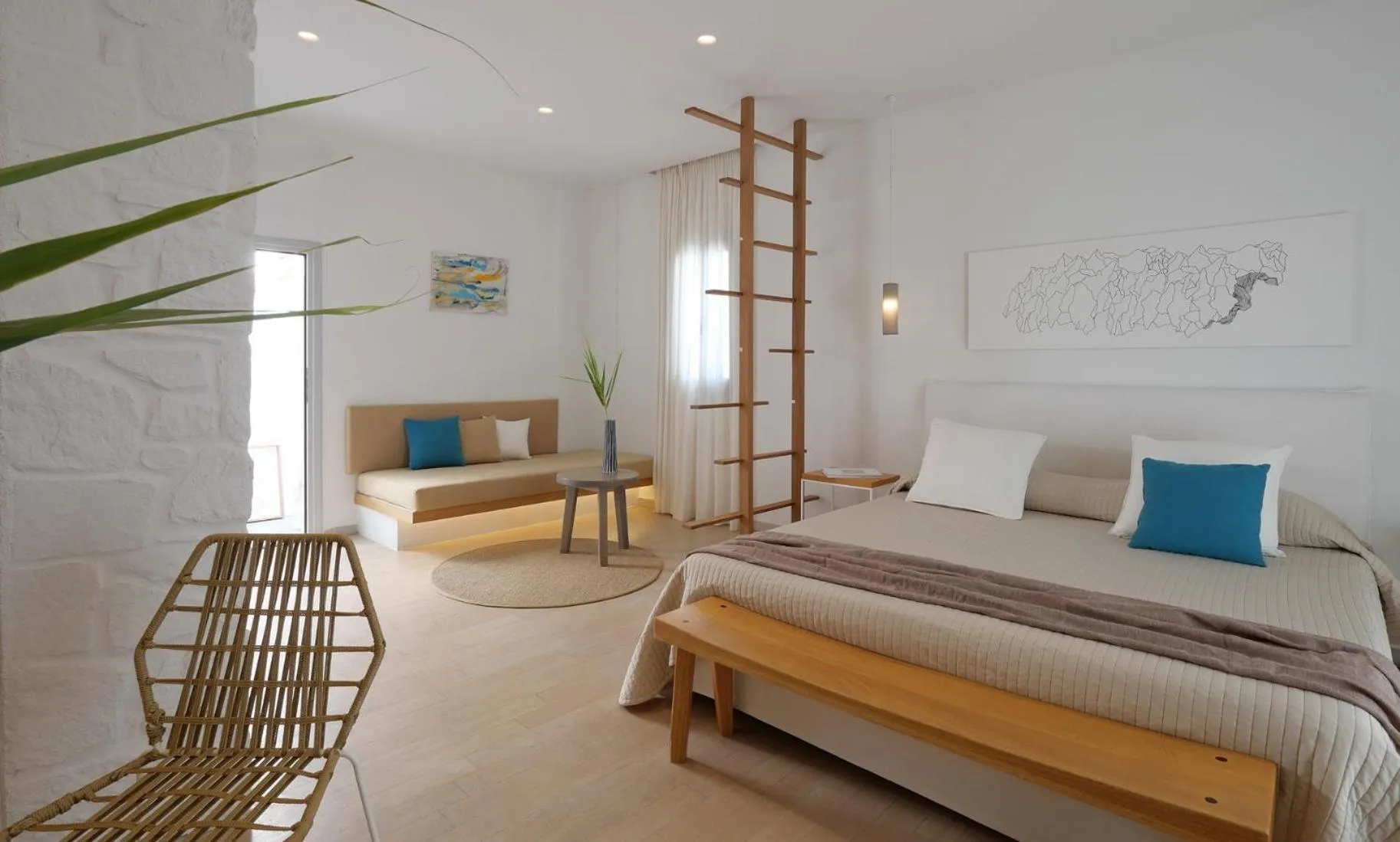 Bed in Andronikos Hotel