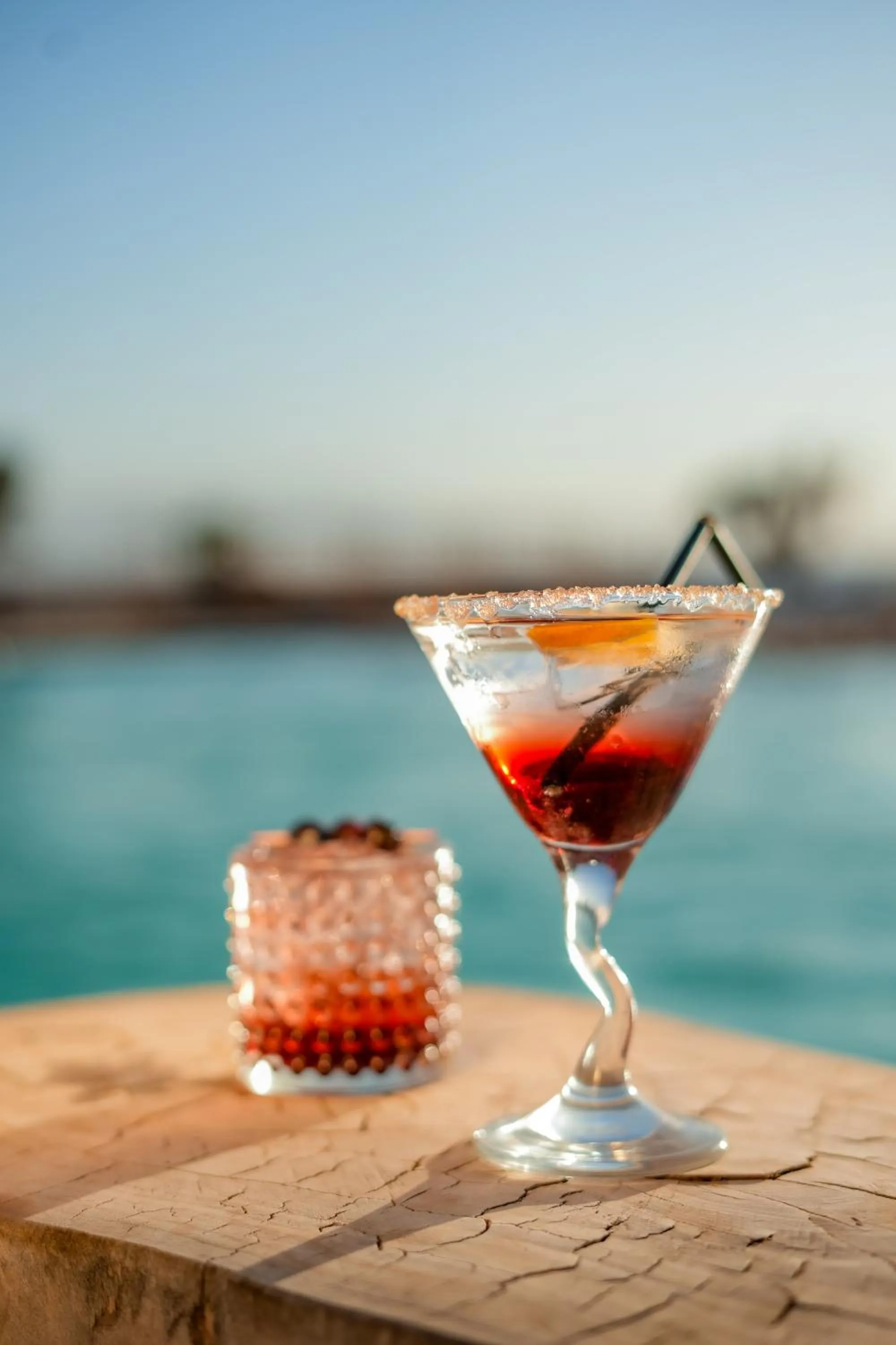 Pool view in Kal Tenere Agafay Luxury Camp