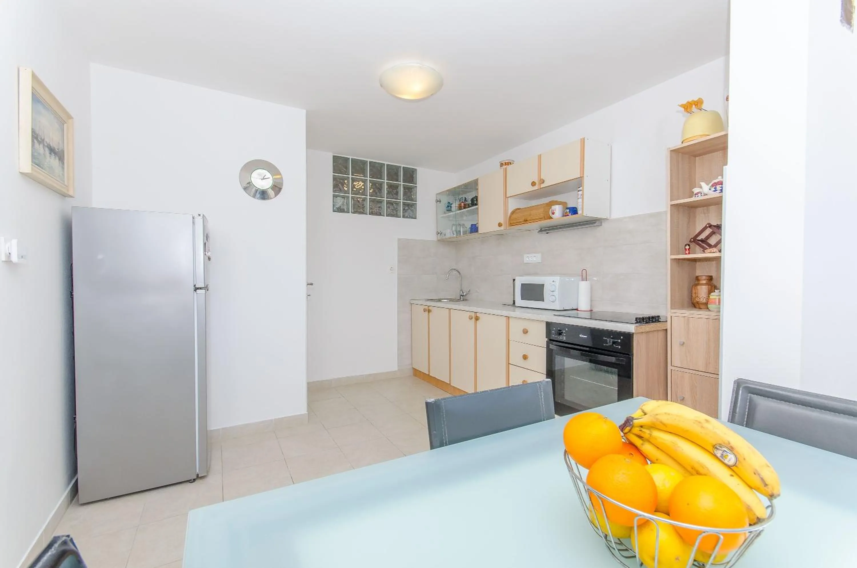 Kitchen or kitchenette in Spacious apartment Neven near center, with two ac units