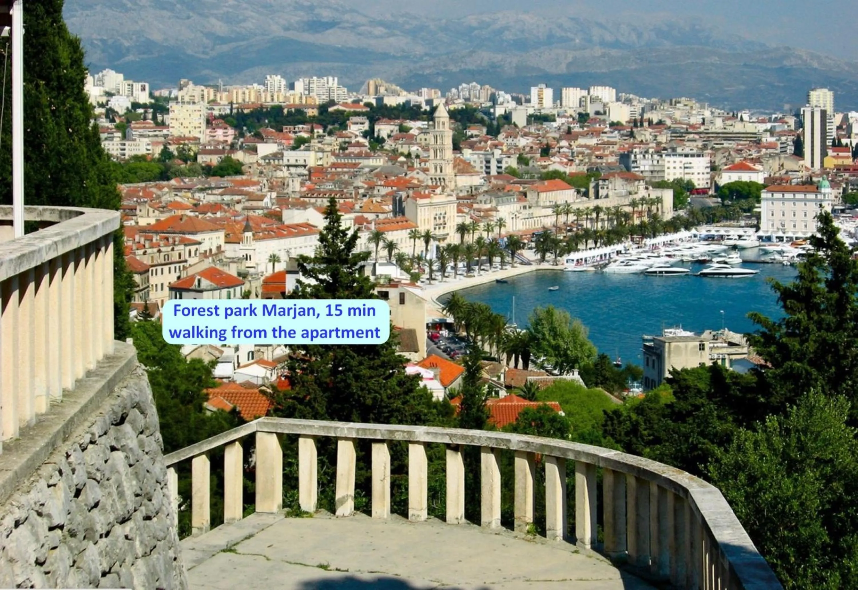 Nearby landmark in Spacious apartment Neven near center, with two ac units