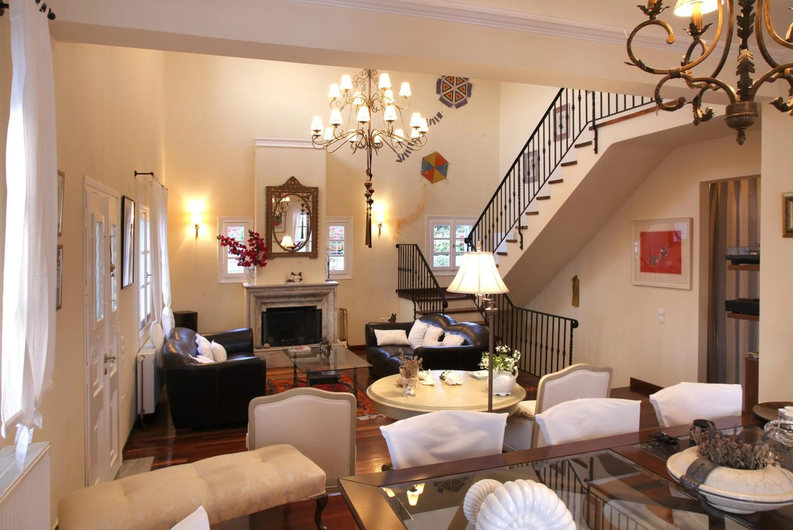 Seating area in Villa Casa Del Sol Syros