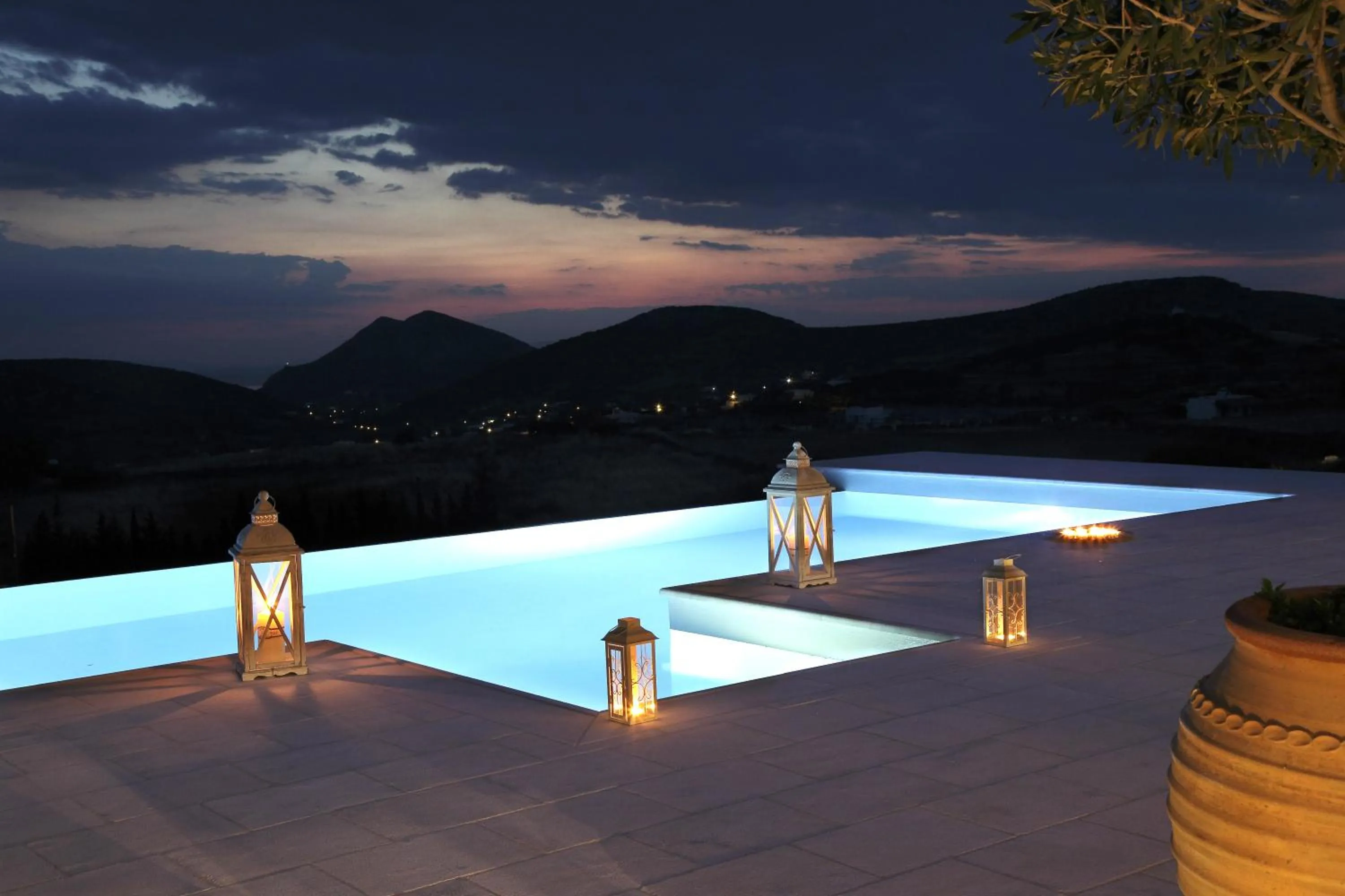 Sunset in Villa Casa Del Sol Syros