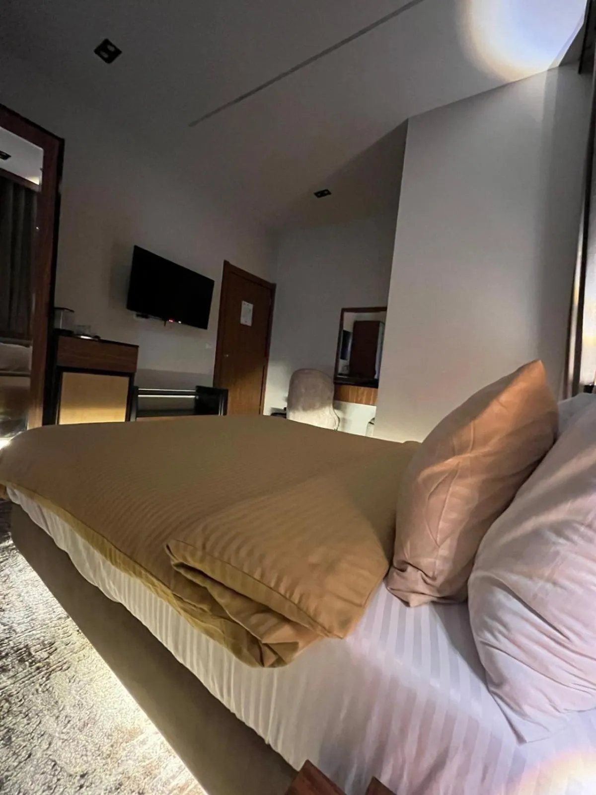 Bed in Italia Hotel Cairo