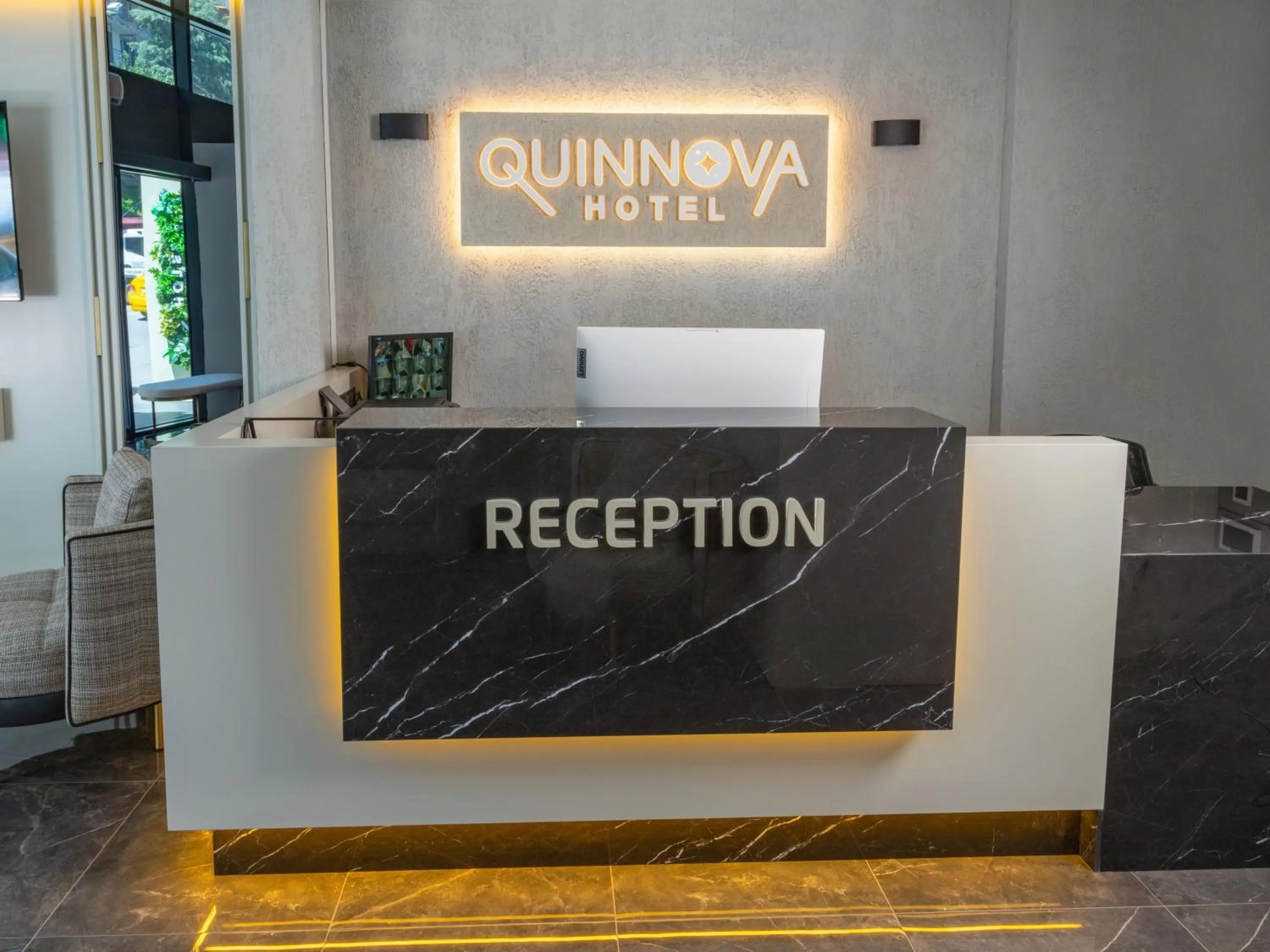 Property logo or sign in Quinnova Hotel
