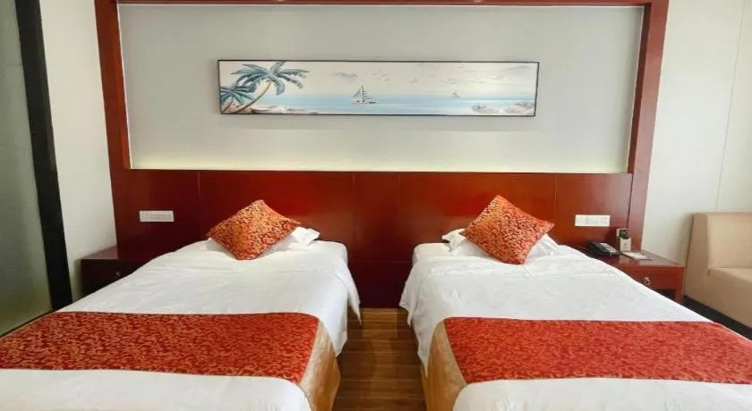 Bed in Sanya Yellow River Kyoto Hotel