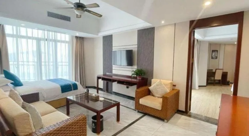 Bed in Sanya Yellow River Kyoto Hotel