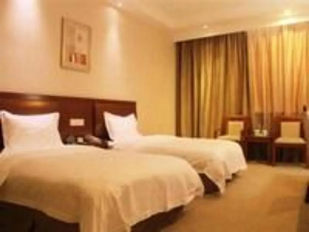 Bed in GreenTree Inn Zhoushan New Town Hotel