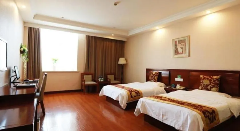 Bed in GreenTree Inn Zhoushan New Town Hotel